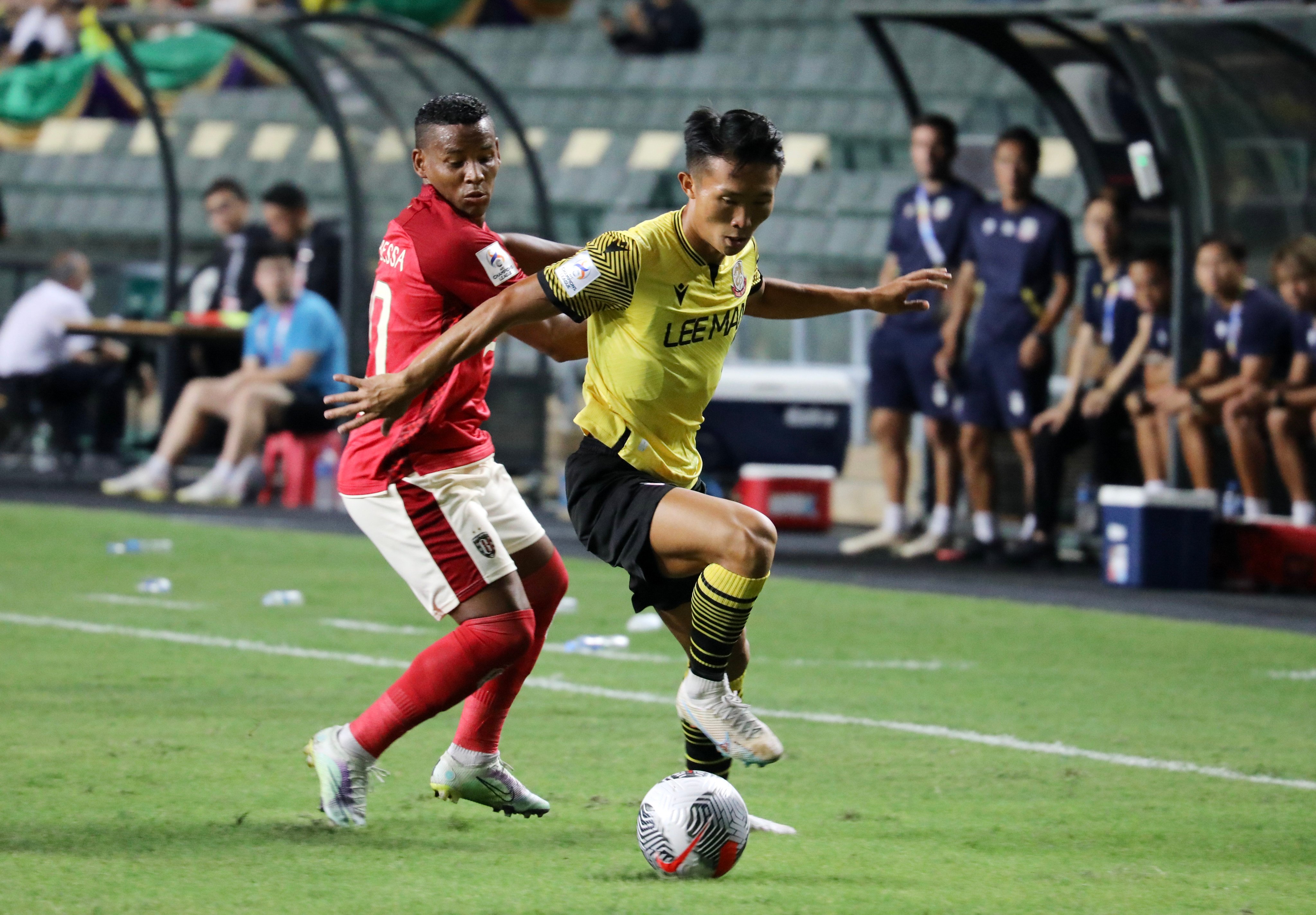 Lee Man subjected Bali United to a 5-1 thrashing at Hong Kong Stadium. Photo: Xiaomei Chen