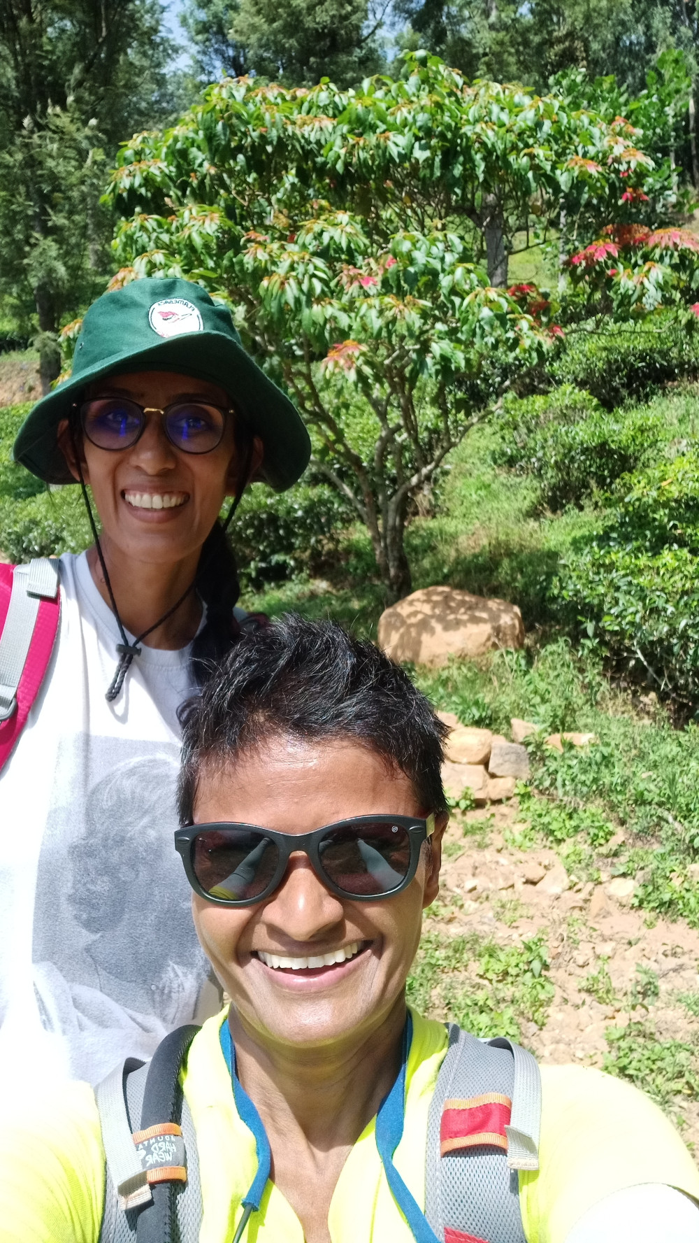 Thushni de Silva (left) and Jayanthi Kuru-Utumpala on the Pekoe Trail. Photo: Jayanthi Kuru-Utumpala