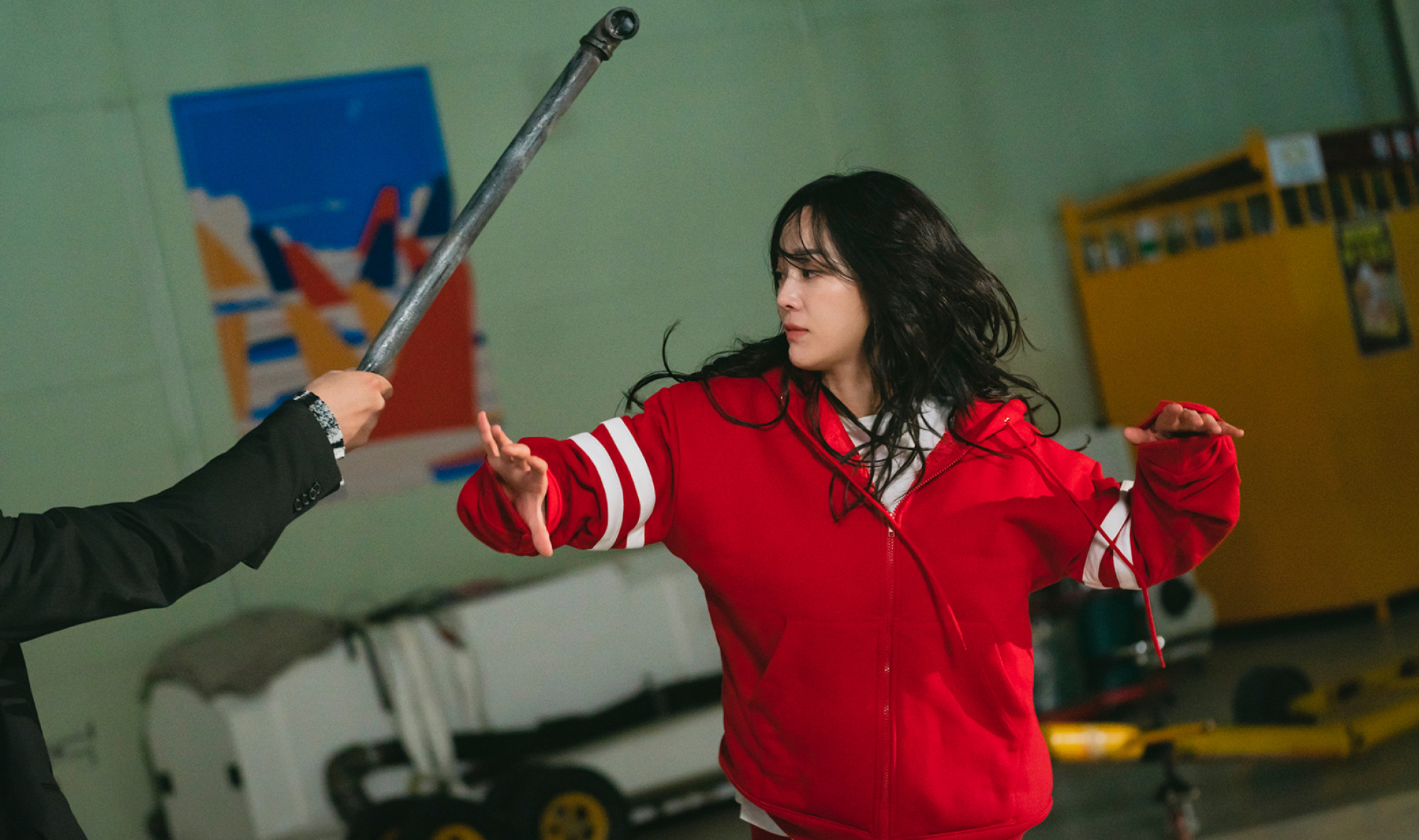 Kim Se-jeong in a still from “The Uncanny Counter” season two.