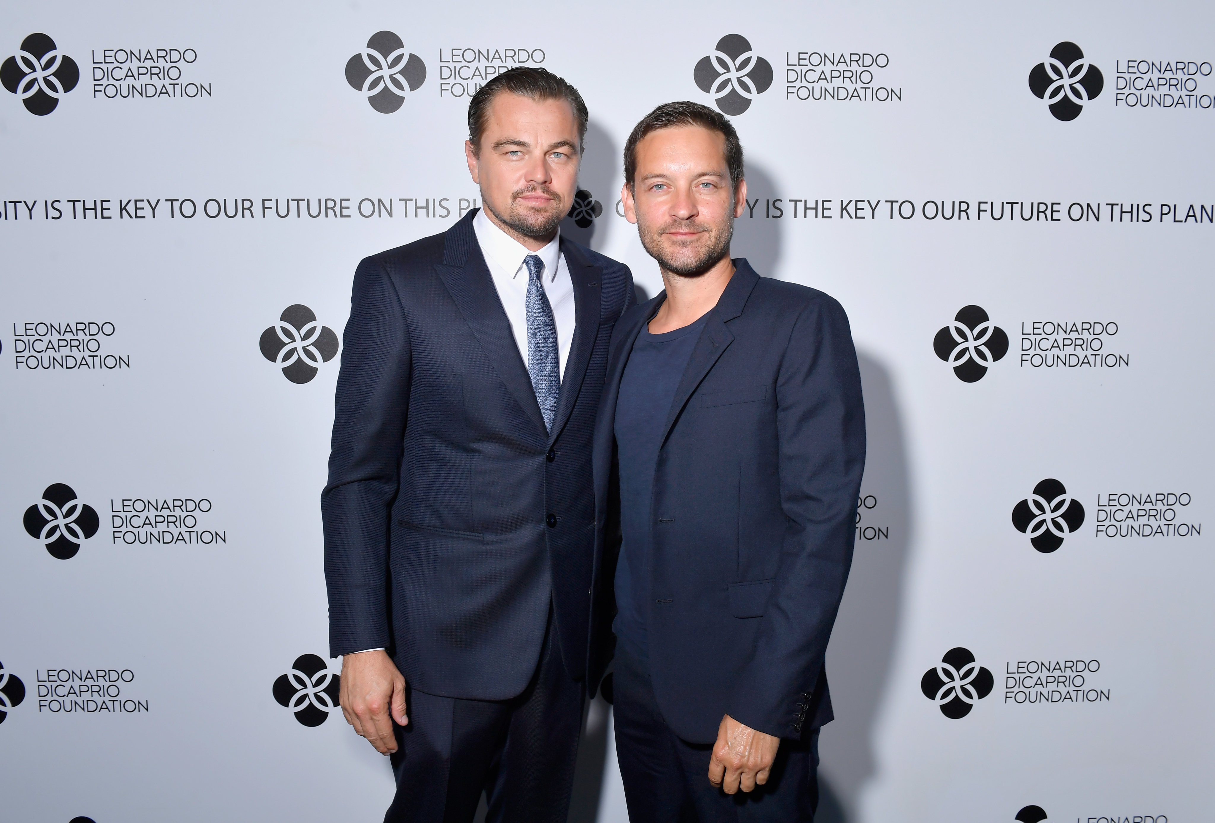 Hollywood A-listers Leonardo DiCaprio and Tobey Maguire are long-time friends. Photo: Getty Images