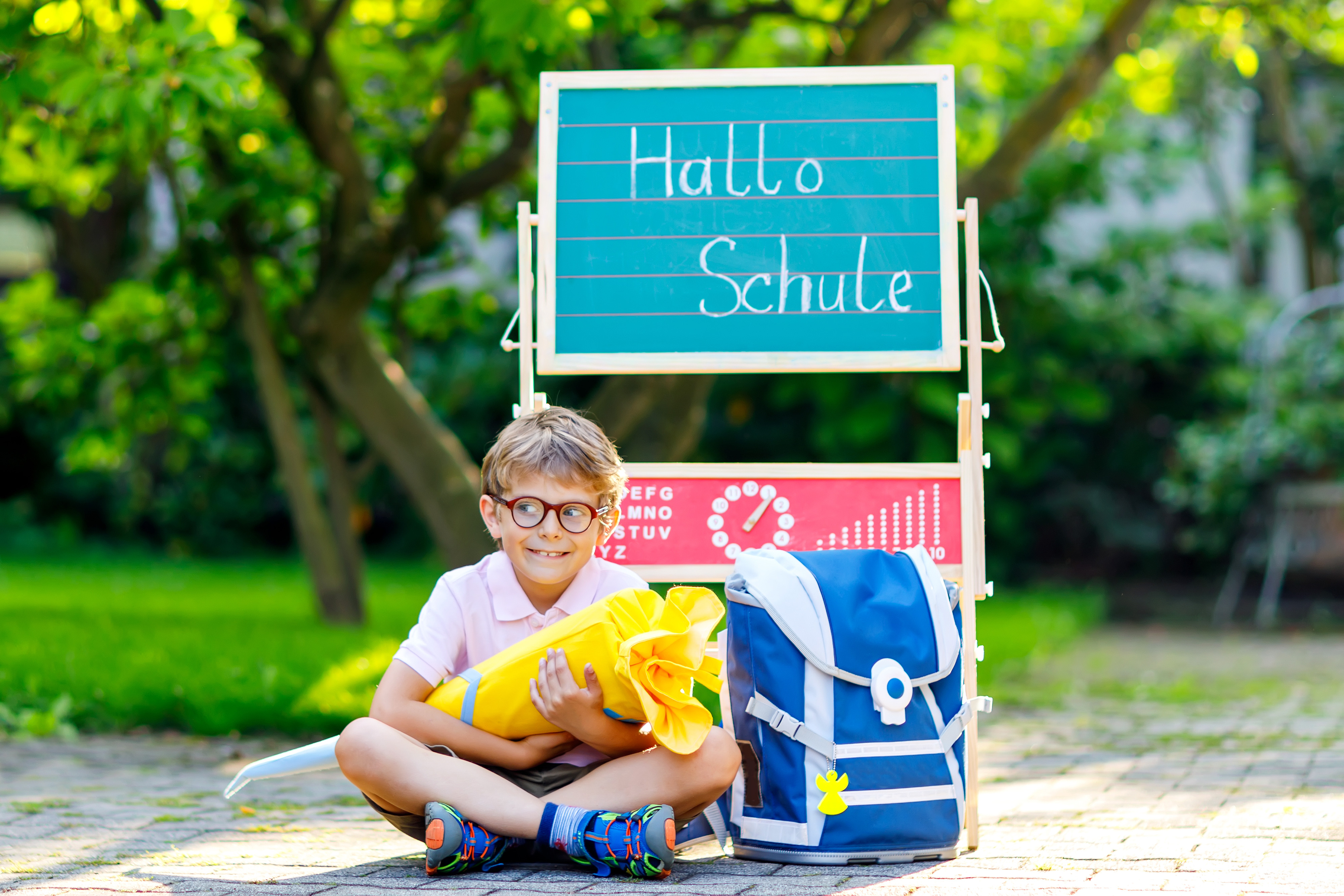 On the first day of Grade One, German pupils receive a cone filled with gifts from their parents. Photo: Shutterstock