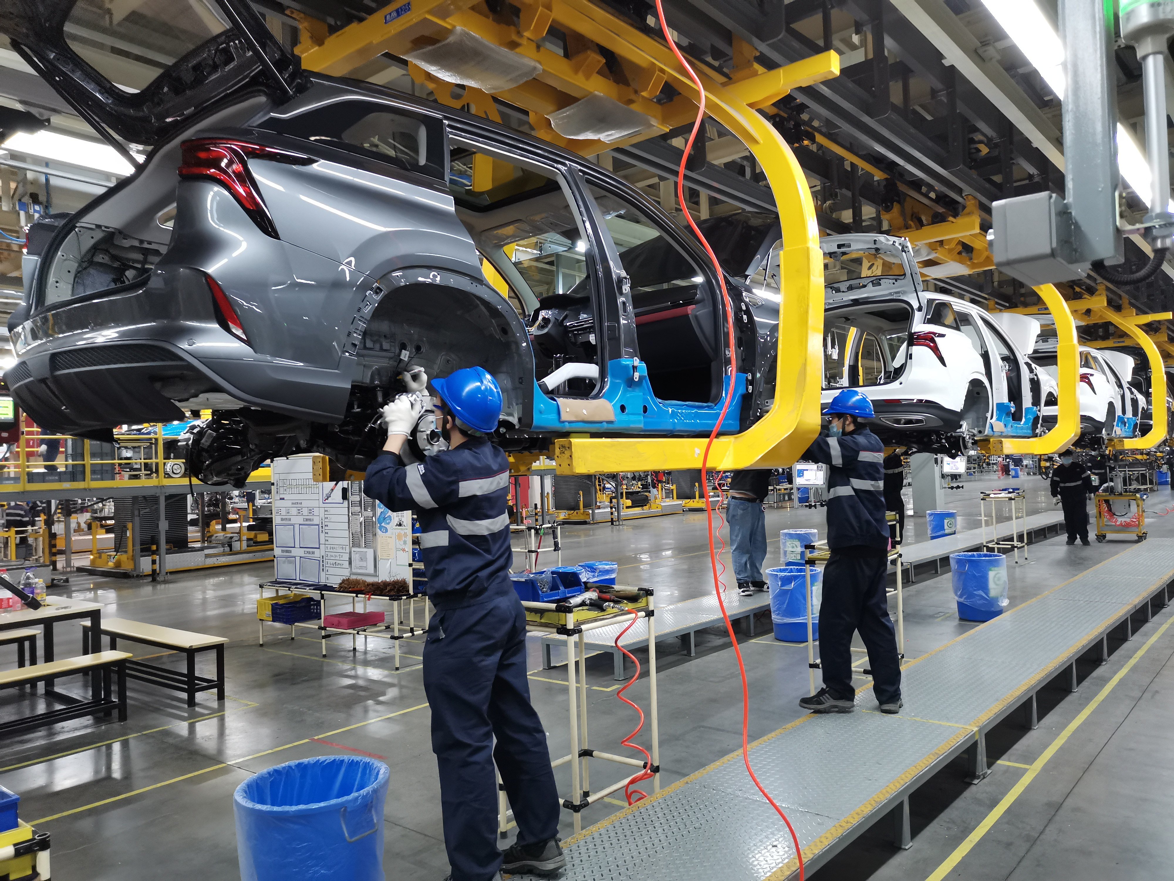 A Changan production line in Hefei, in China’s eastern Anhui province. The carmaker has not announced a location for its facility in Thailand yet. Photo: Xinhua