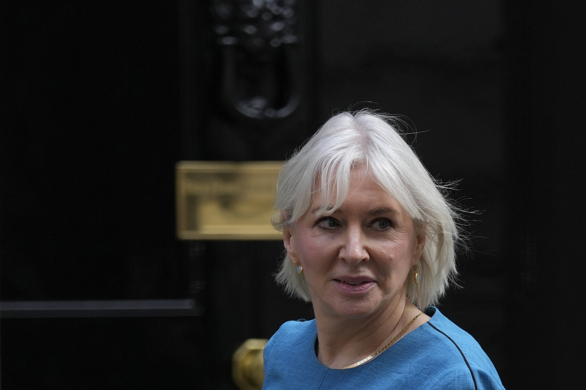 Nadine Dorries, Britain’s Secretary of State for Digital, Culture, Media stepped down from Parliament on Saturday. Photo: AP