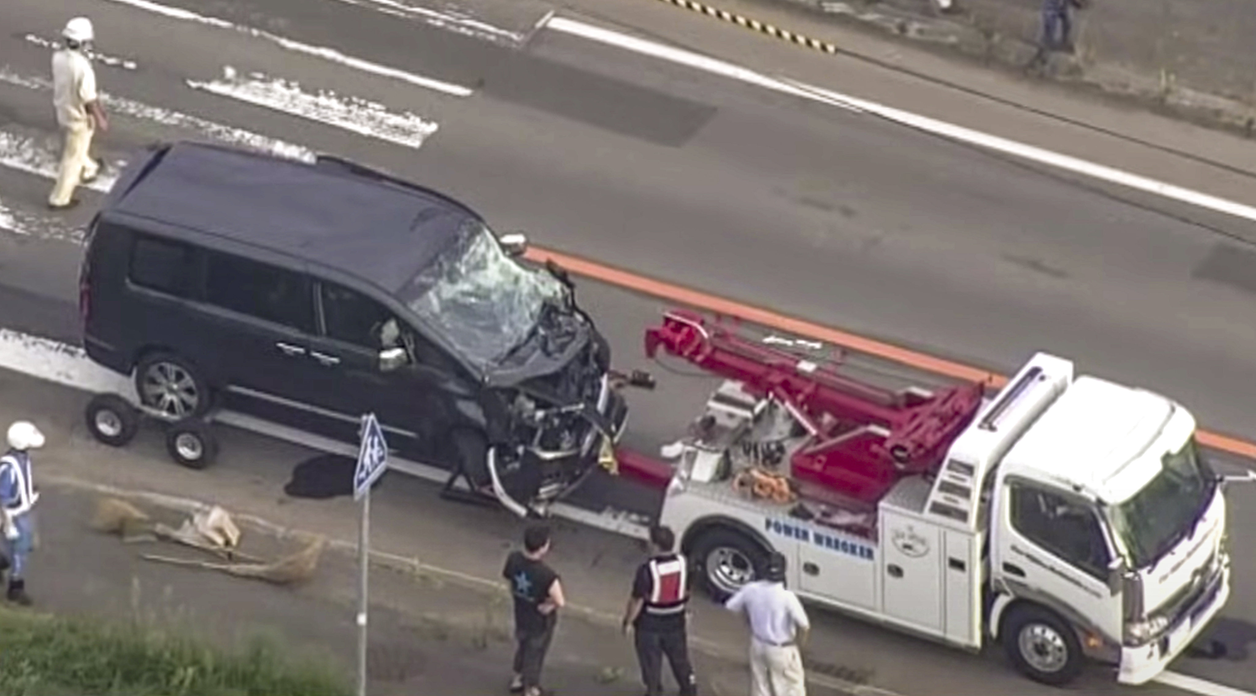 A Hong Kong driver was arrested in Japan after his rental car smashed into a tanker truck . Photo: htbnews
