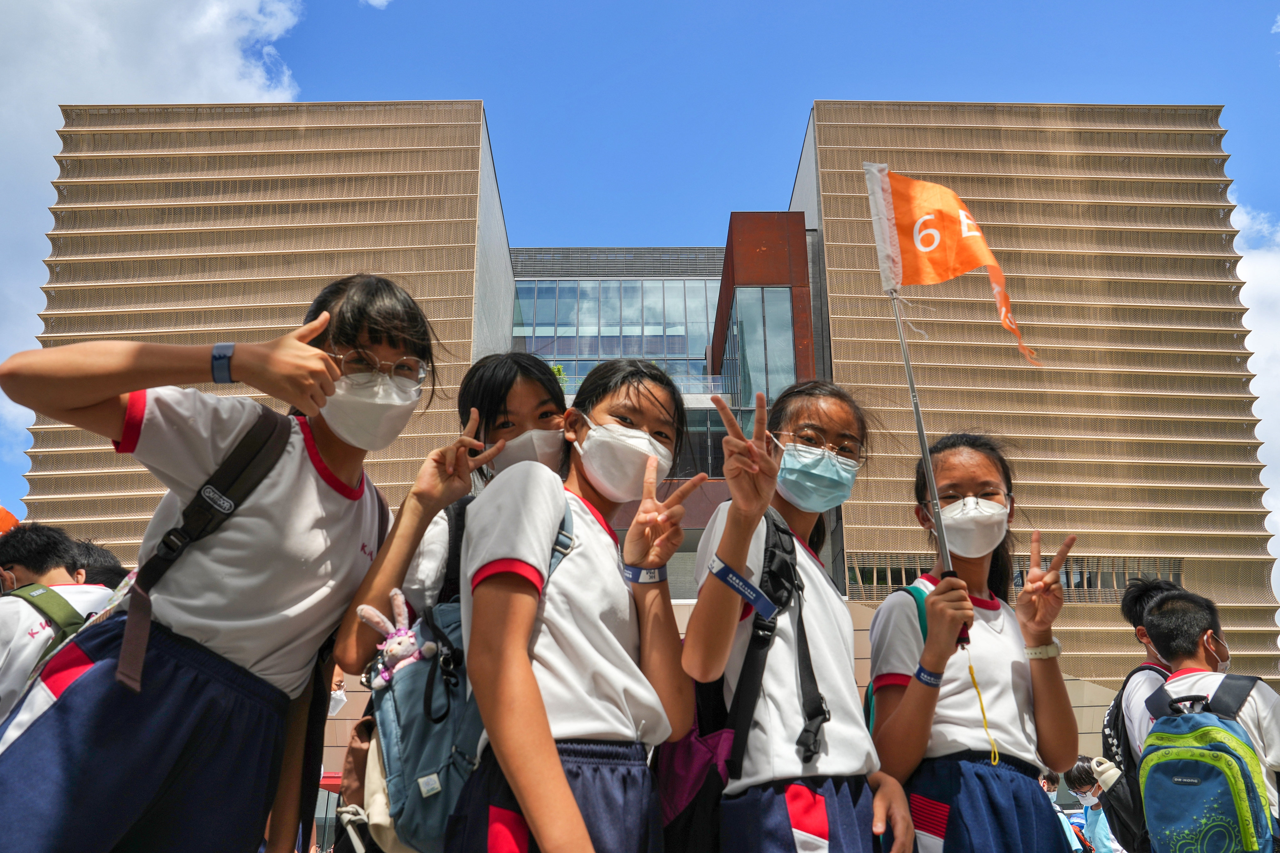 Students queue up to enter the Palace Museum as it celebrates its first anniversary on July 3. Photo: Elson Li