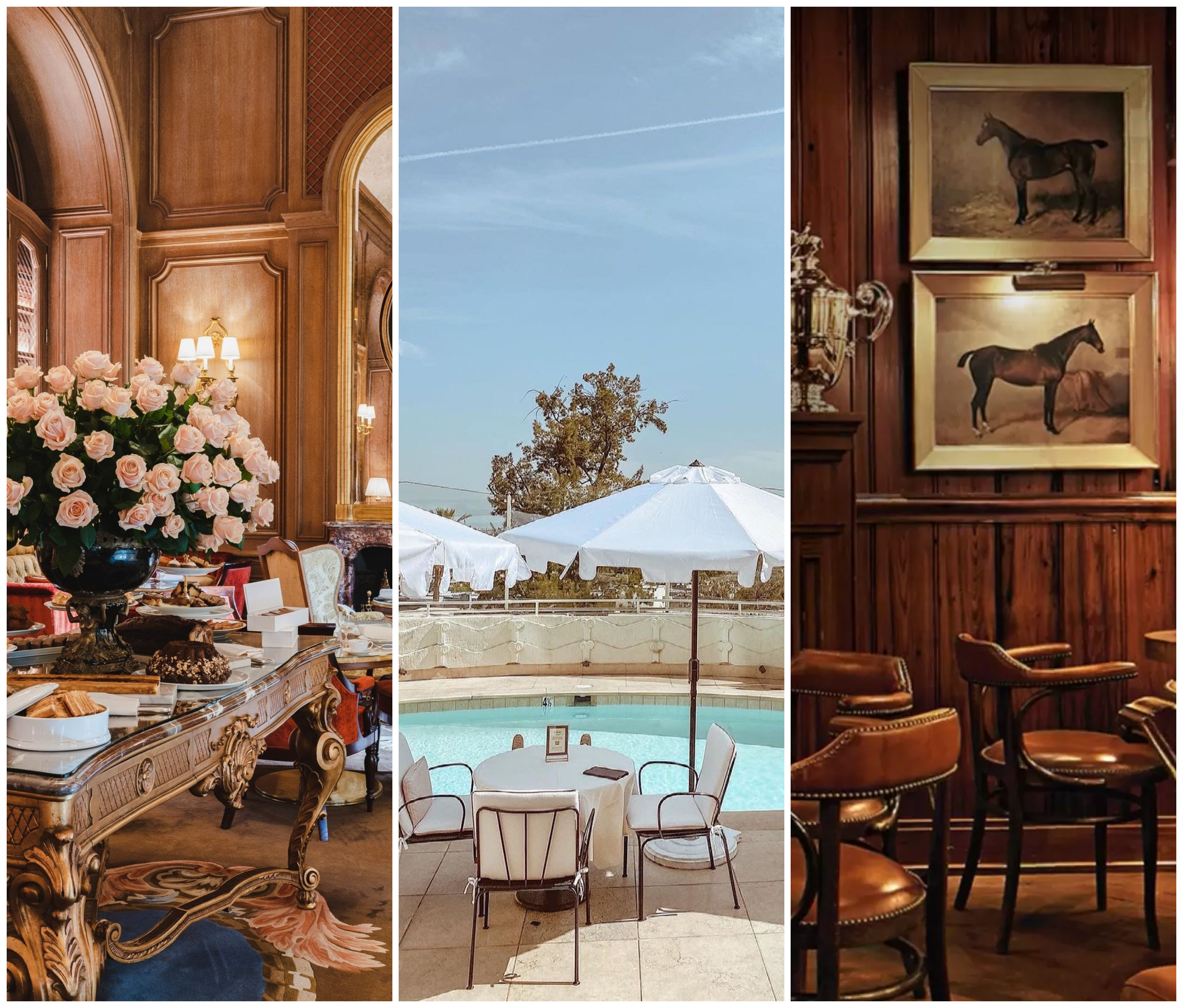 Celebrities love visiting these restaurants, bars and hotels in world-class cities like London, Paris, New York City and Los Angeles. Photos: Ritz Paris; Sunset Tower Hotel/Facebook; Ralph Lauren
