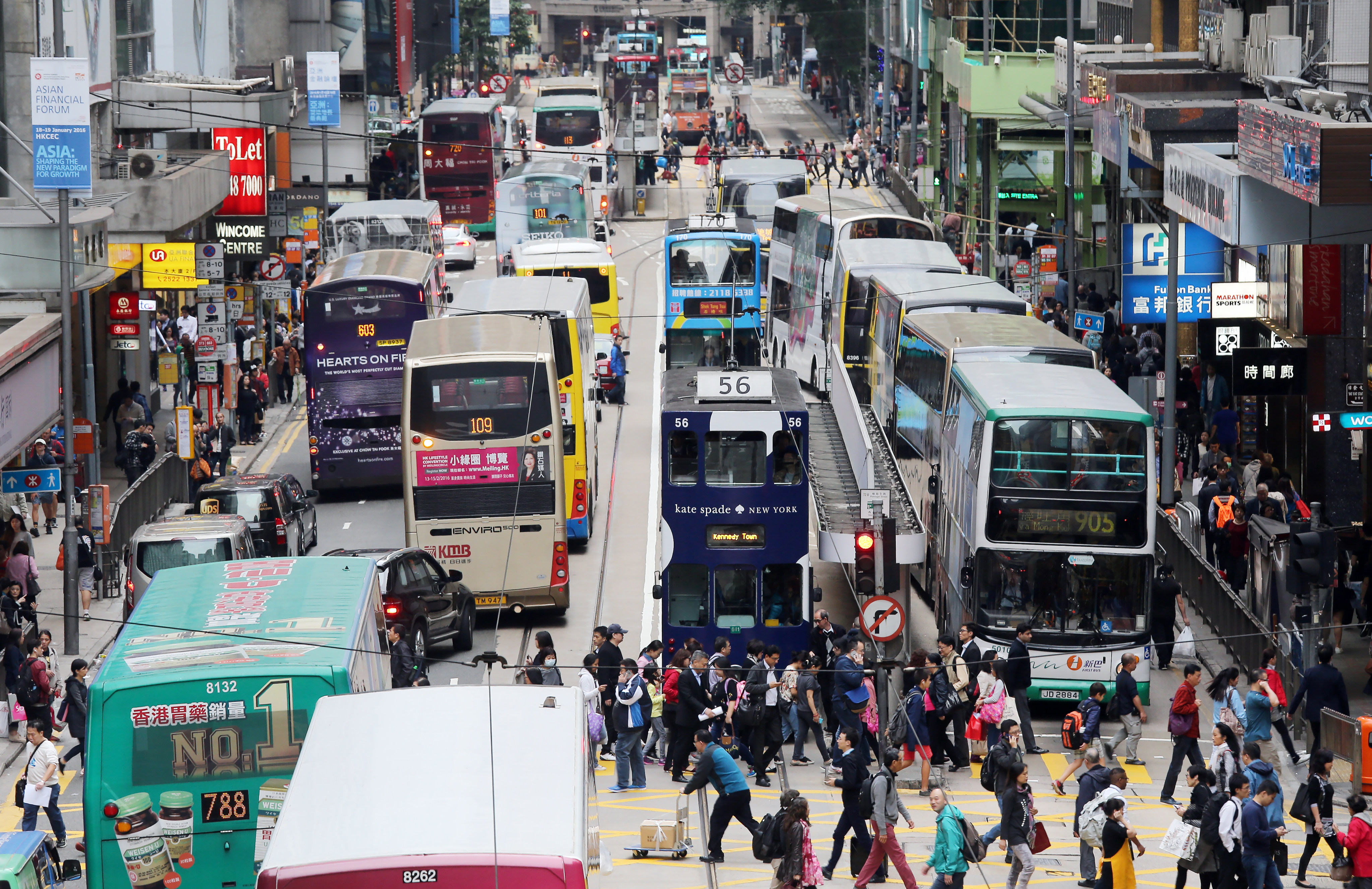 Hong Kong’s public transport system is known for the speed and efficiency of its services and was ranked No 1 in the world in a 2022 survey of 60 global cities. Photo: Dickson Lee/SCMP