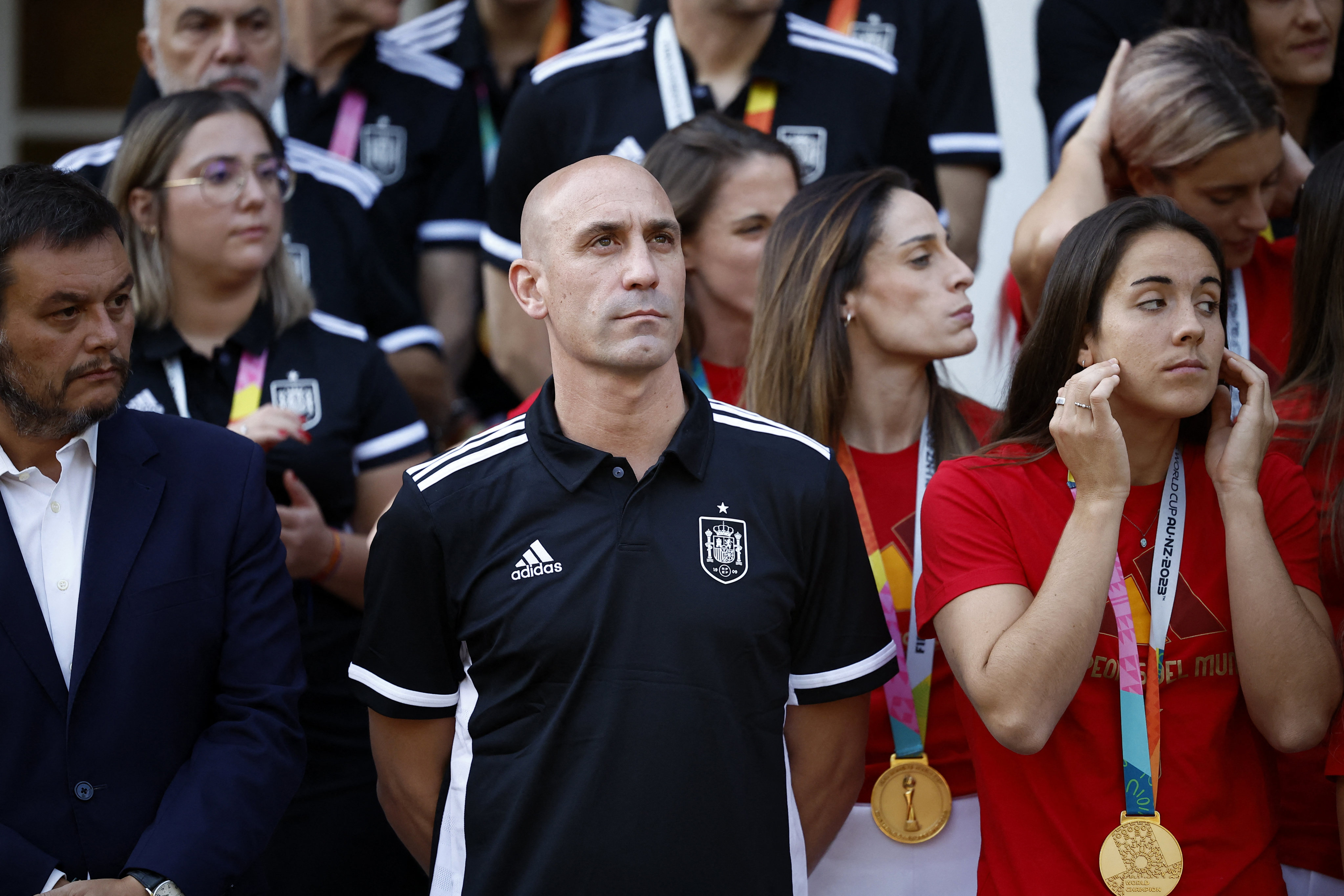 Spanish football federation president Luis Rubiales at last weekend’s Women’s World Cup final in Australia. Photo: Reuters 