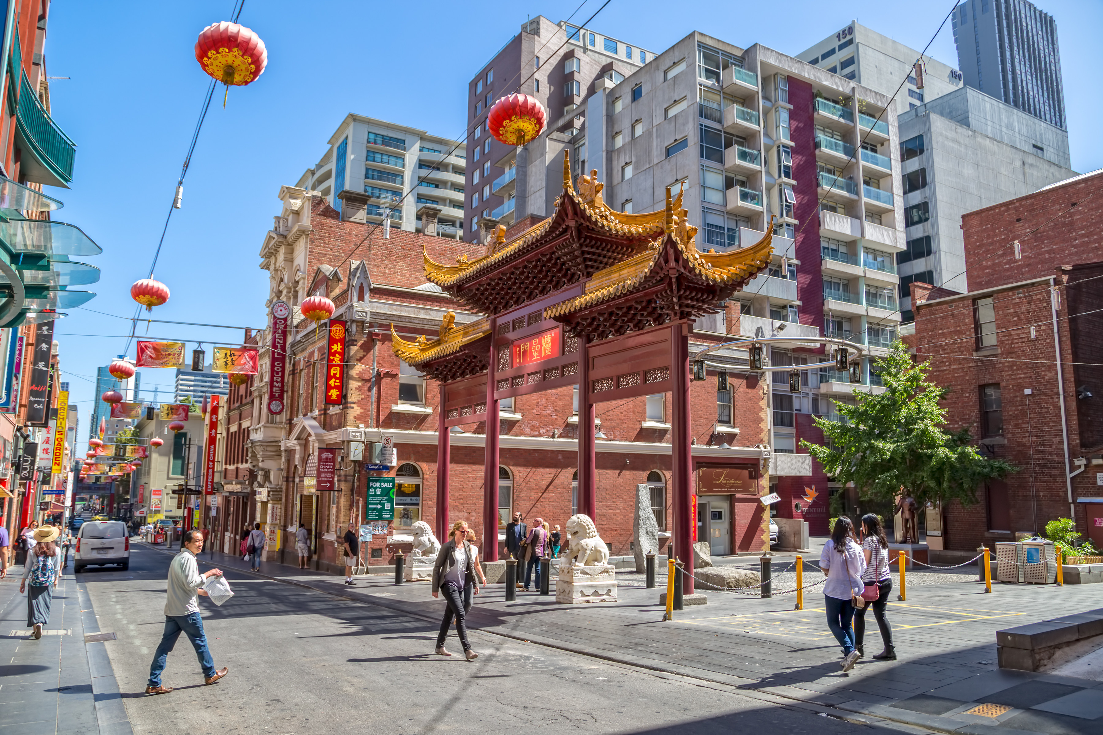 People walk down the main street of Chinatown in Melbourne, Australia. Photo: Shutterstock 