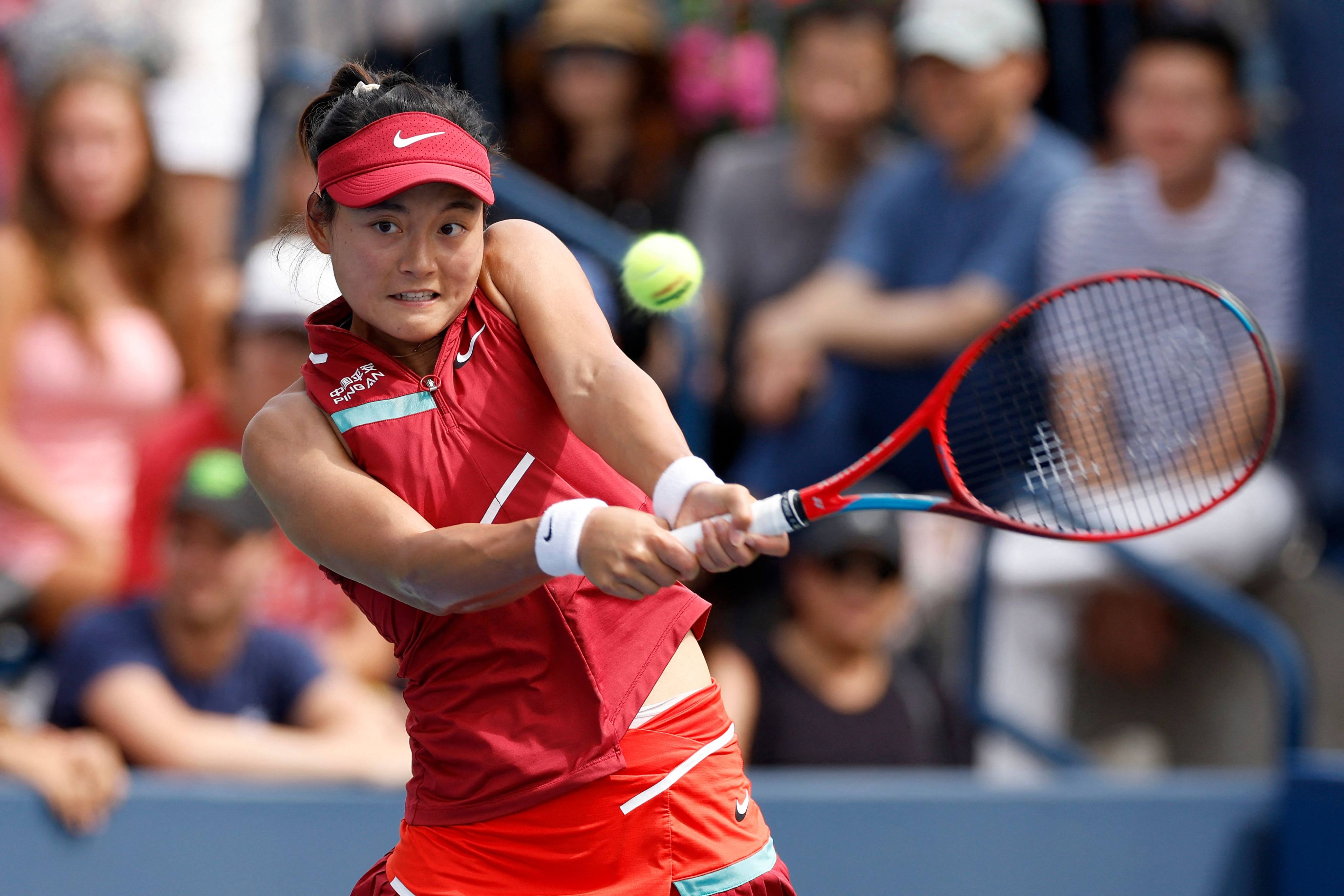 Wang Yafan leads the Chinese charge in New York as she outplays seventh seed Caroline Garcia. Photo: Getty Images via AFP