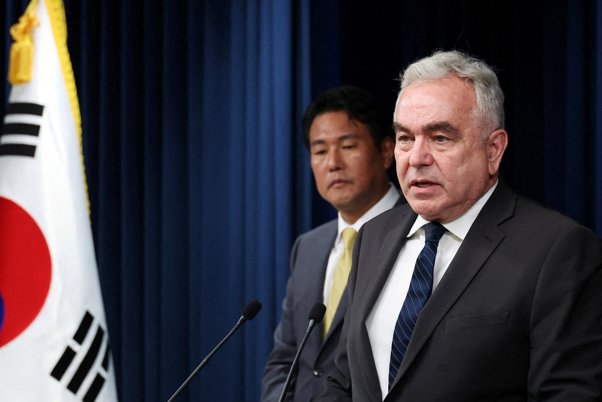 Kurt Campbell, the US National Security Council coordinator for Indo-Pacific Affairs, praised Tokyo and Seoul for their political bravery. Photo: Reuters
