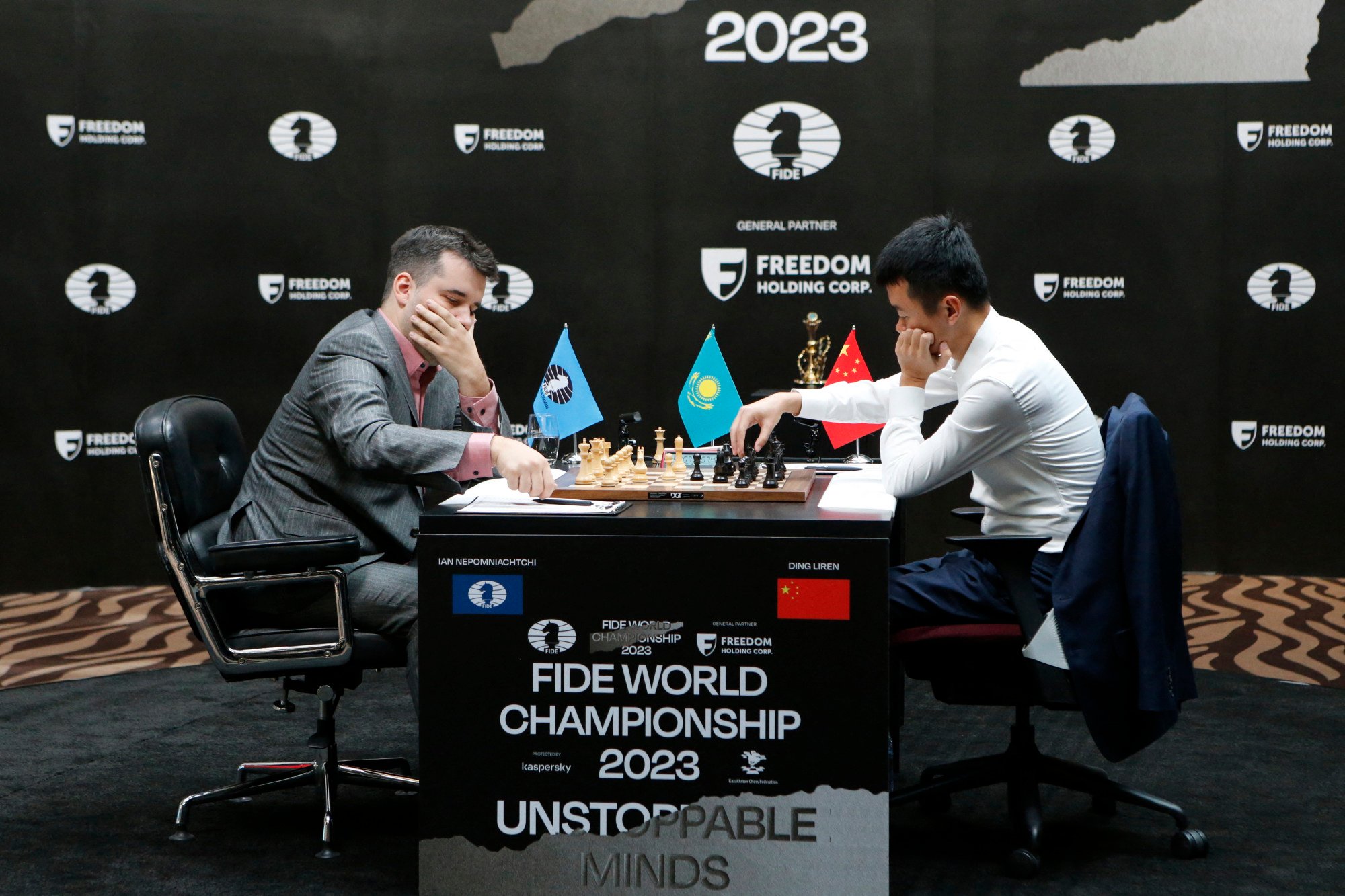 Russian Grandmaster competing under the FIDE flag Ian Nepomniachtchi  News Photo - Getty Images