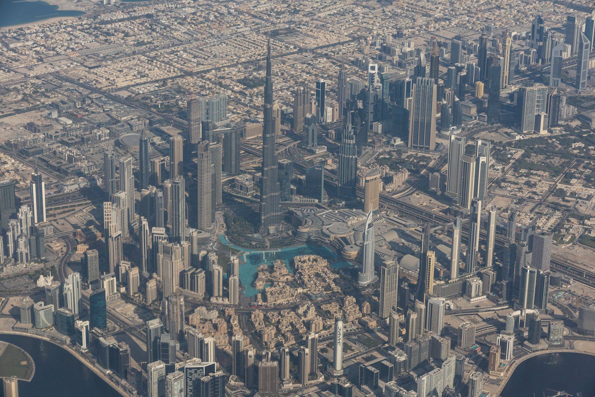 The Burj Khalifa skyscraper dominates the skyline in Dubai, United Arab Emirates, one of the Middle East areas targeted by Hong Kong for stronger trade links. Photo: Bloomberg