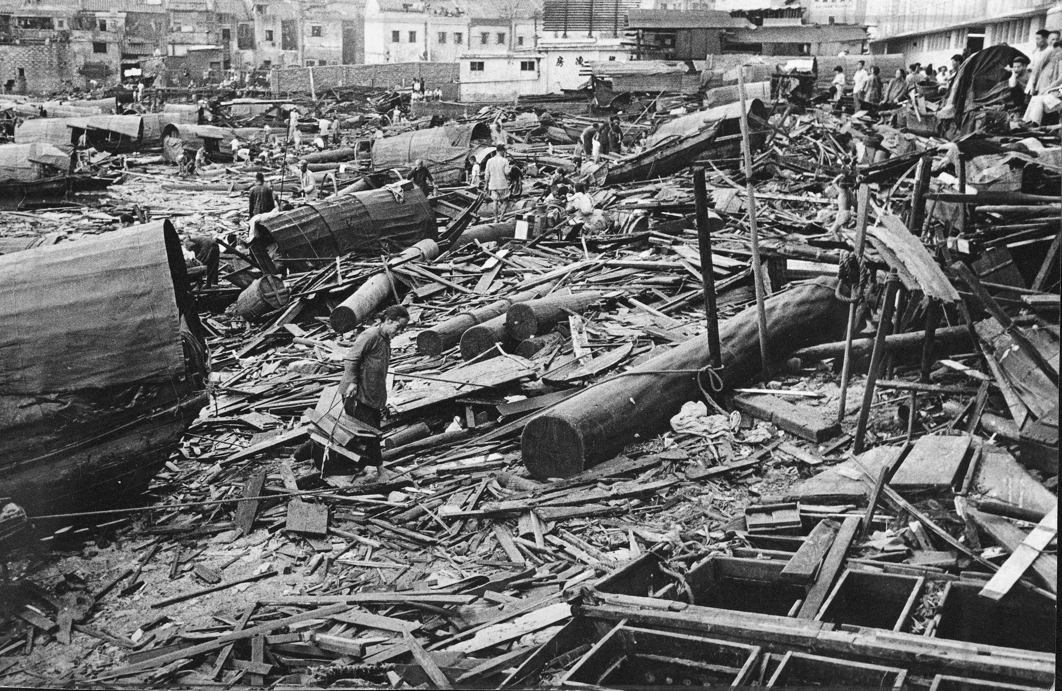Super Typhoon Wanda struck Hong Kong in 1962 and is considered one of the deadliest storms recorded in the city. Photo: SCMP