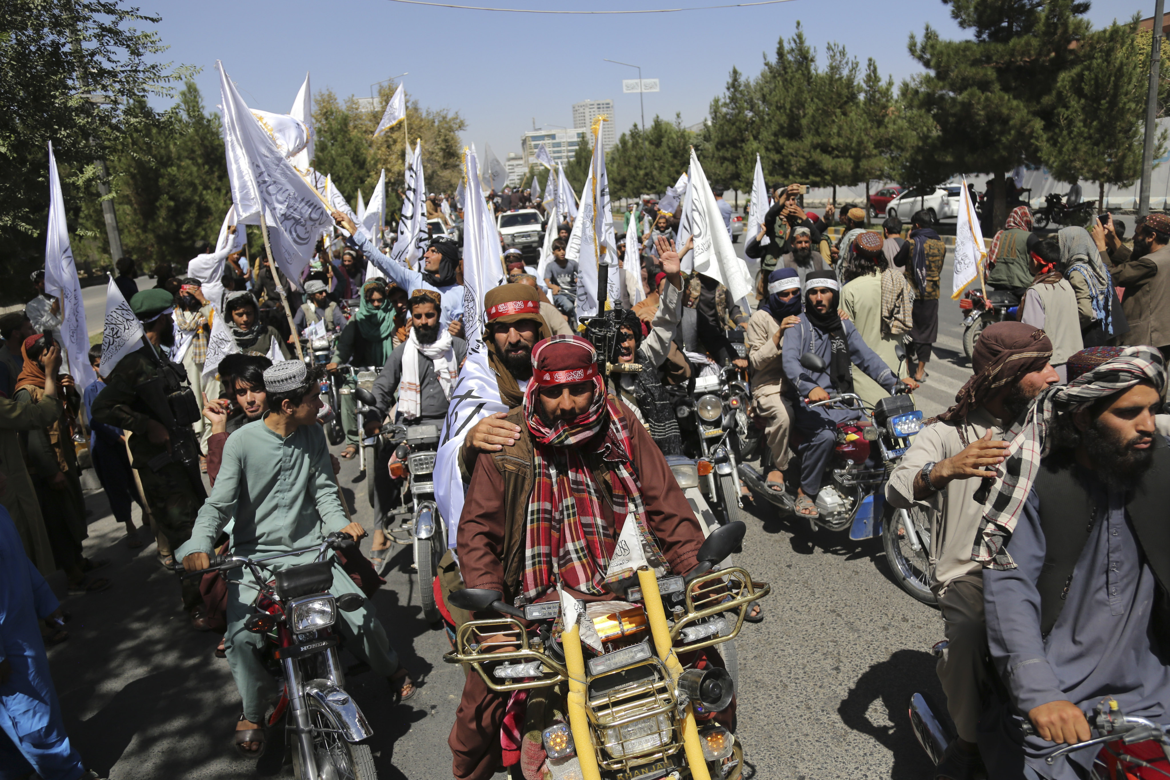 Taliban mark the second anniversary of their takeover of the country in Kabul, Afghanistan, on  August 15. Photo: AP