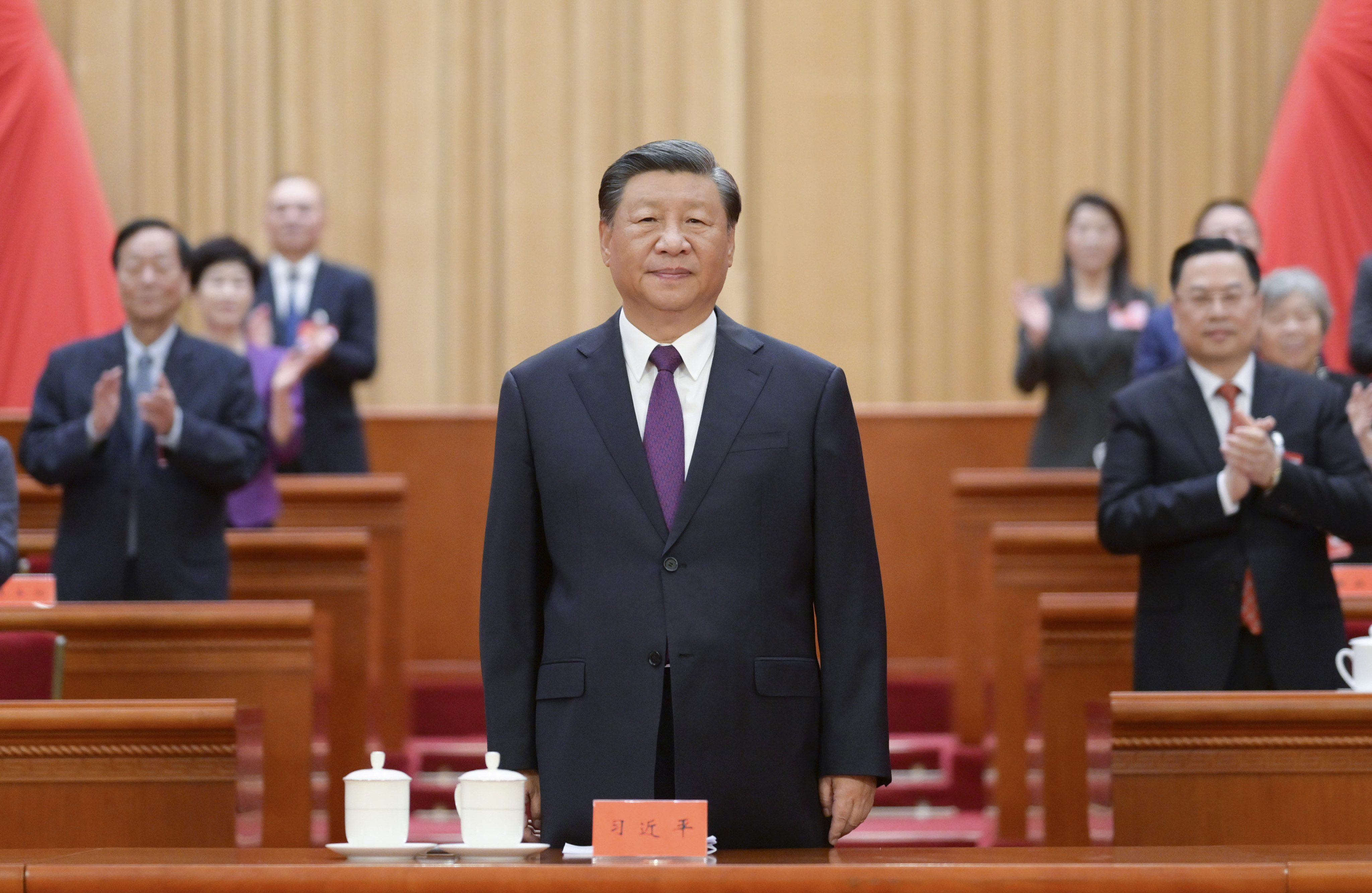 Chinese President Xi Jinping attends the opening ceremony of the 11th national congress of returned overseas Chinese and their relatives at the Great Hall of the People in Beijing on Thursday. Photo: Xinhua