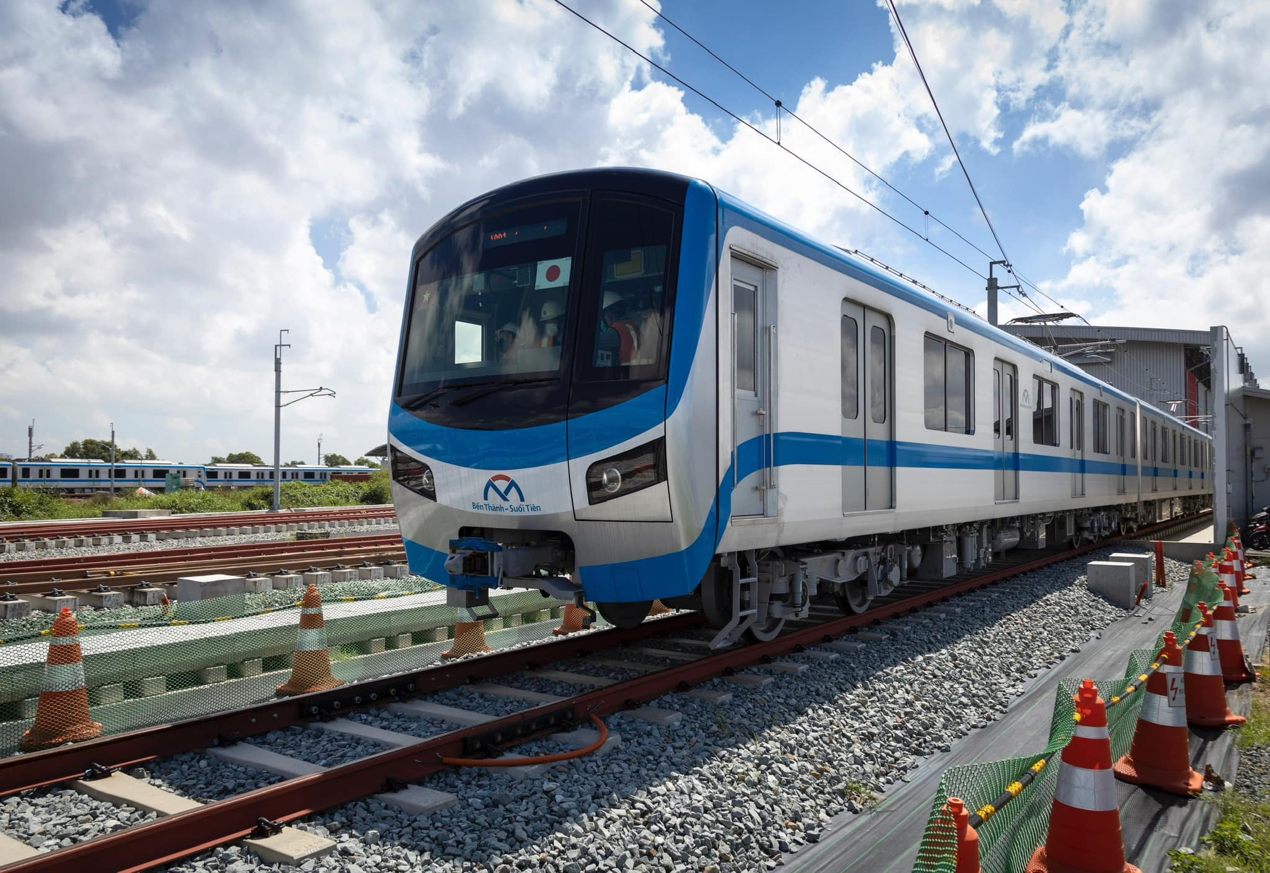 A train for the Japanese-built Ho Chi Minh City Metro Line No 1. As construction of metros in Vietnam’s two largest cities continues, comparisons have been made between the workmanship of the Chinese and Japanese-led projects. Photo: Facebook@HCMC Metro