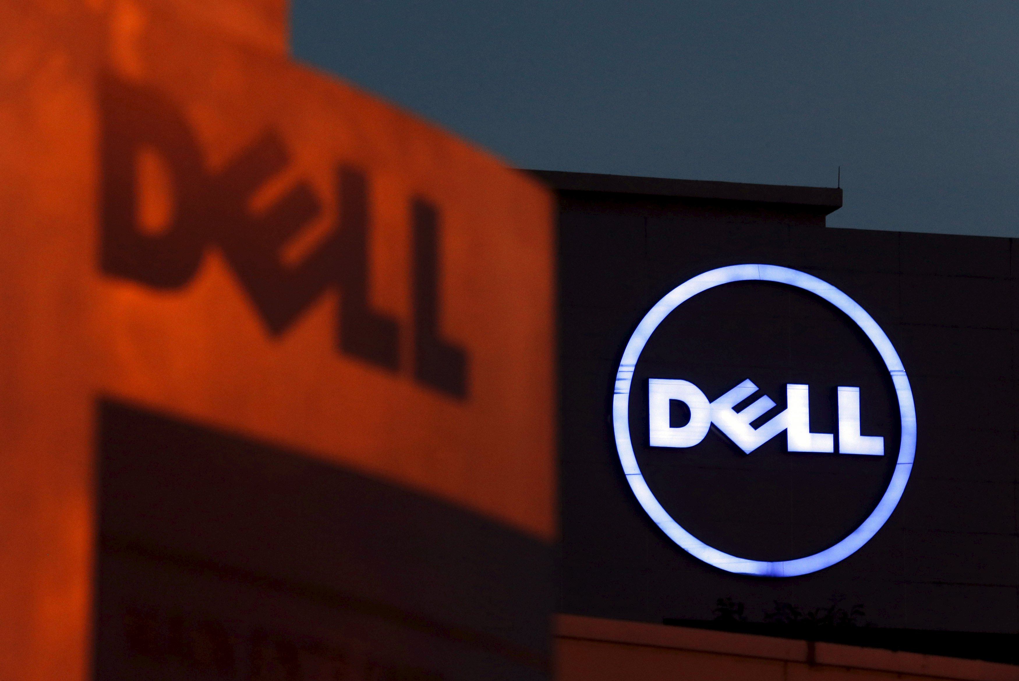 Dell logos are seen at its headquarters in Cyberjaya, outside Kuala Lumpur. Photo: Reuters