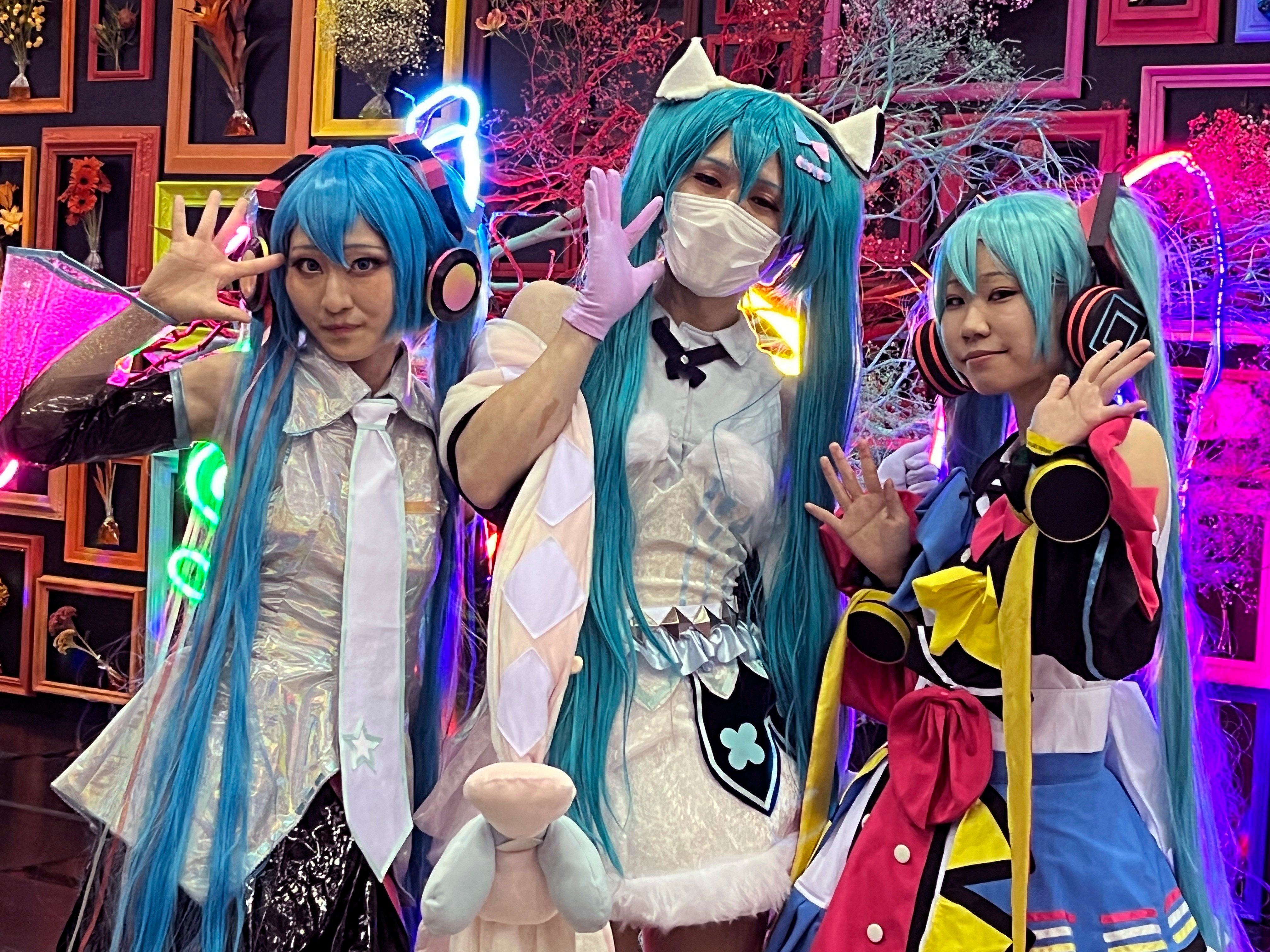 Fans of Japan’s Vocaloid Hatsune Miku gather at a venue in Chiba, Japan. Photo: AP