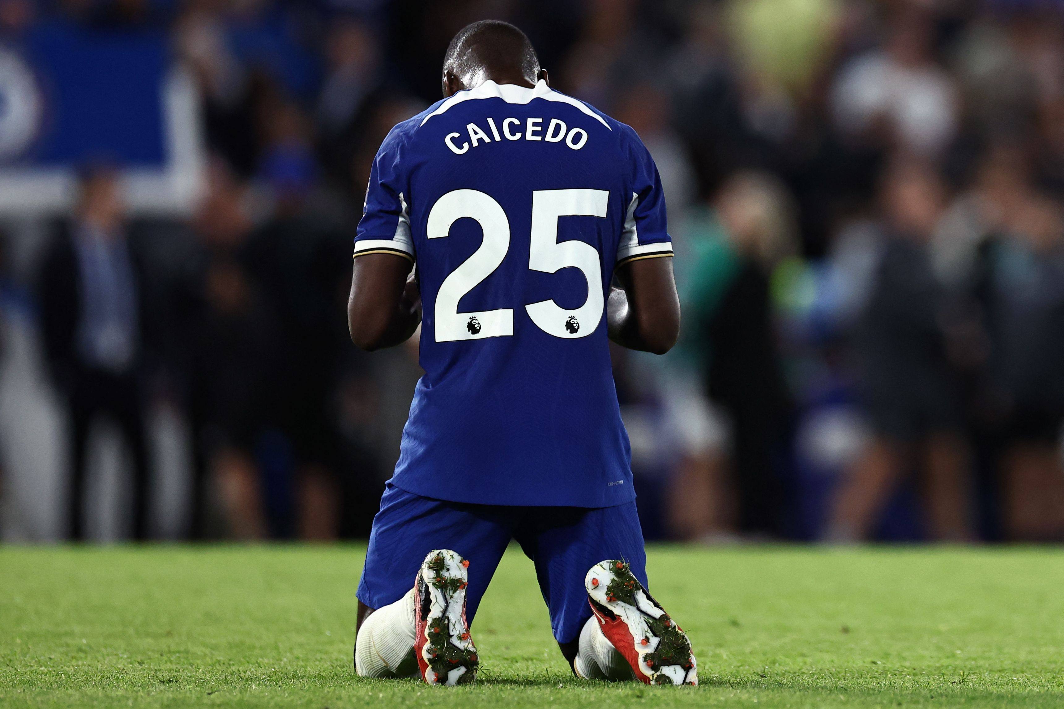 Chelsea made a record-breaking deal for Ecuadorian midfielder Moises Caicedo. Photo: AFP