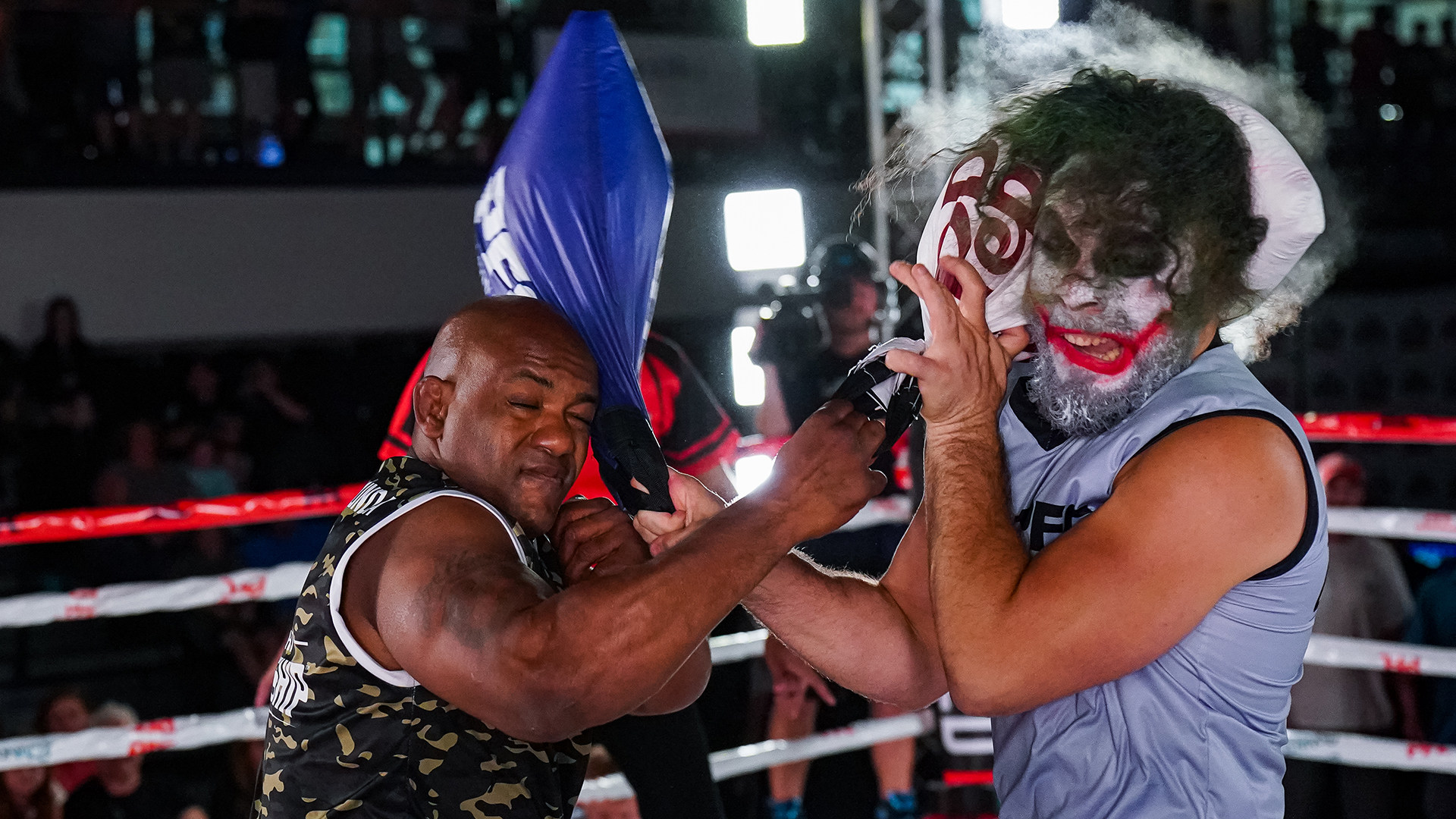 Two competitors battle it out during the PFC’s televised event on ESPN. Photo: PFC
