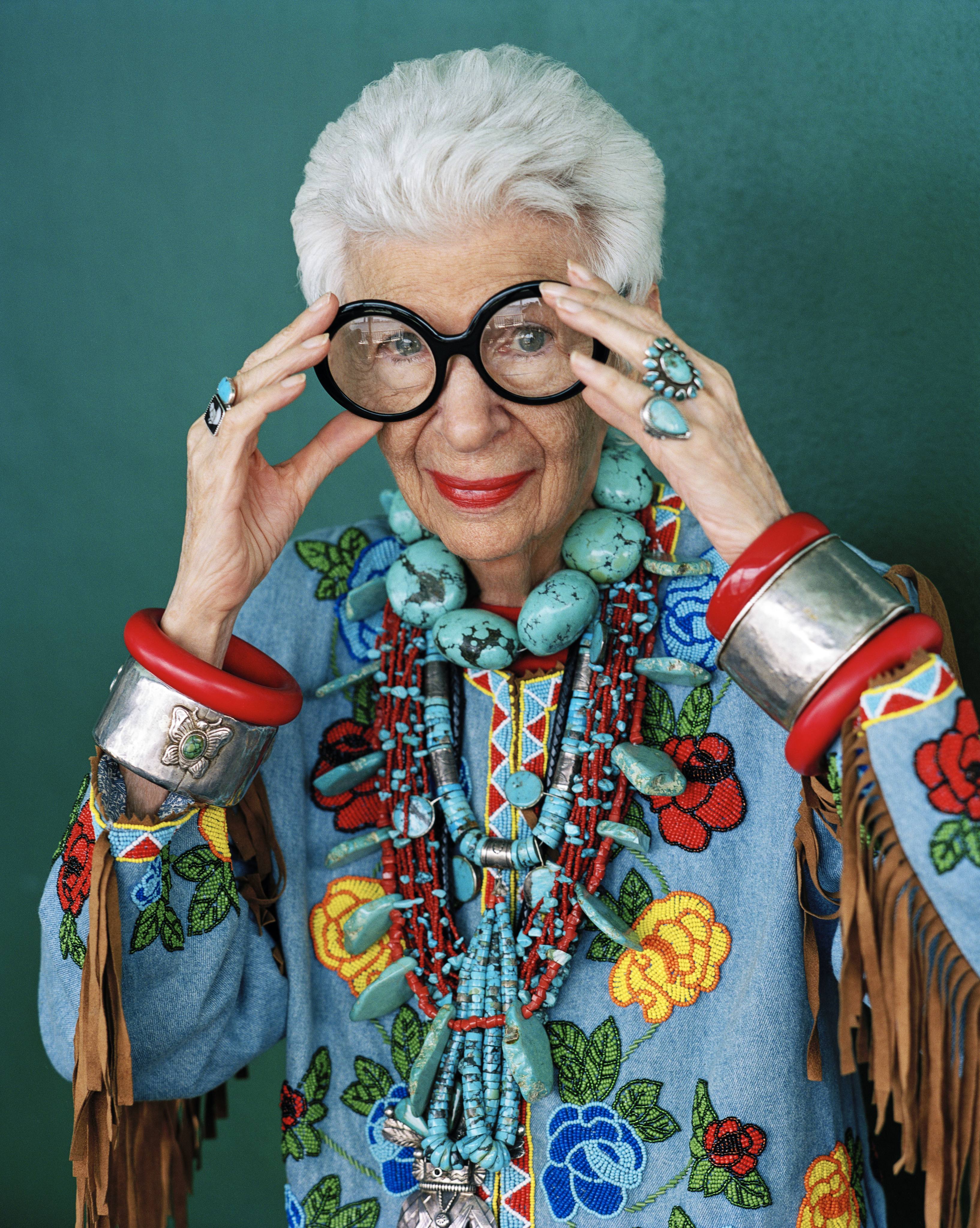 Iris Apfel just turned 102 – but she’s as stylish as ever, pictured here in Hong Kong for the “Wisdom of Individuality” exhibition at Landmark, in May 2017. Photo: Landmark