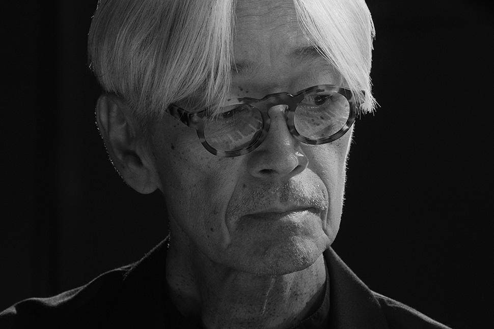 The late Japanese composer Ryuichi Sakamoto in a still from the concert film “Ryuichi Sakamoto | Opus”, directed by his son, Neo Sora.