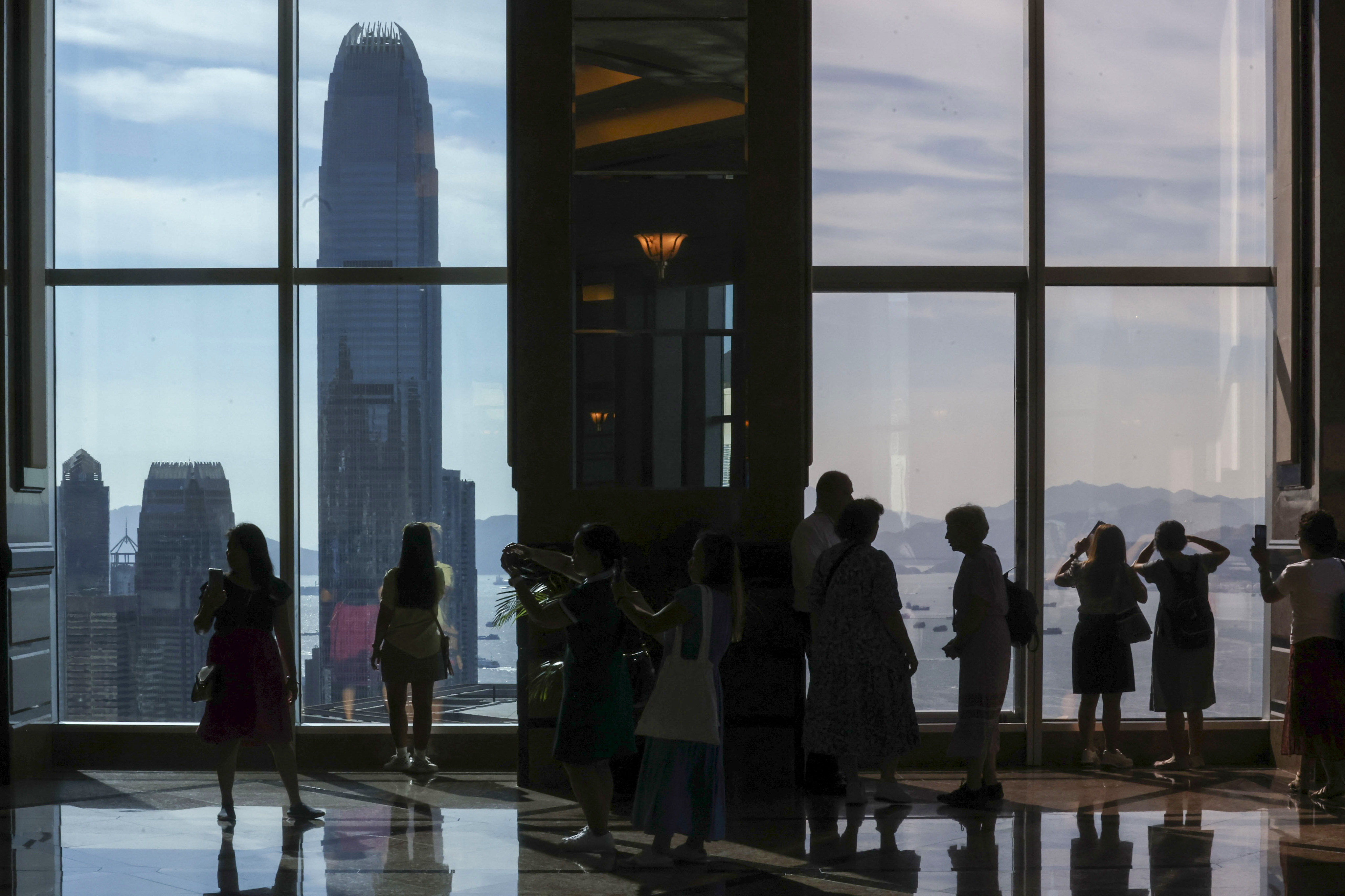 View of IFC from Central Plaza in Wan Chai. Photo: Jonathan Wong