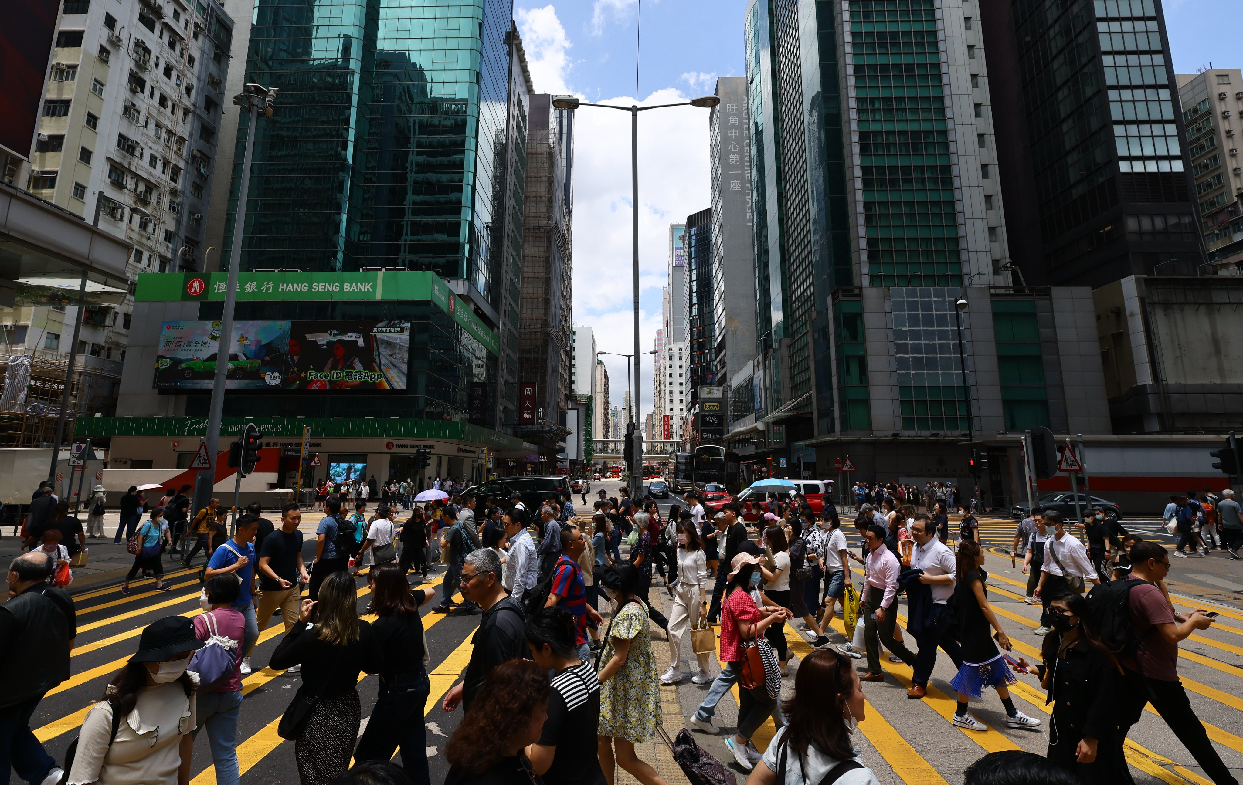 Shoppers and tourists in Mong Kok on 4 May 2023. Photo: Dickson Lee