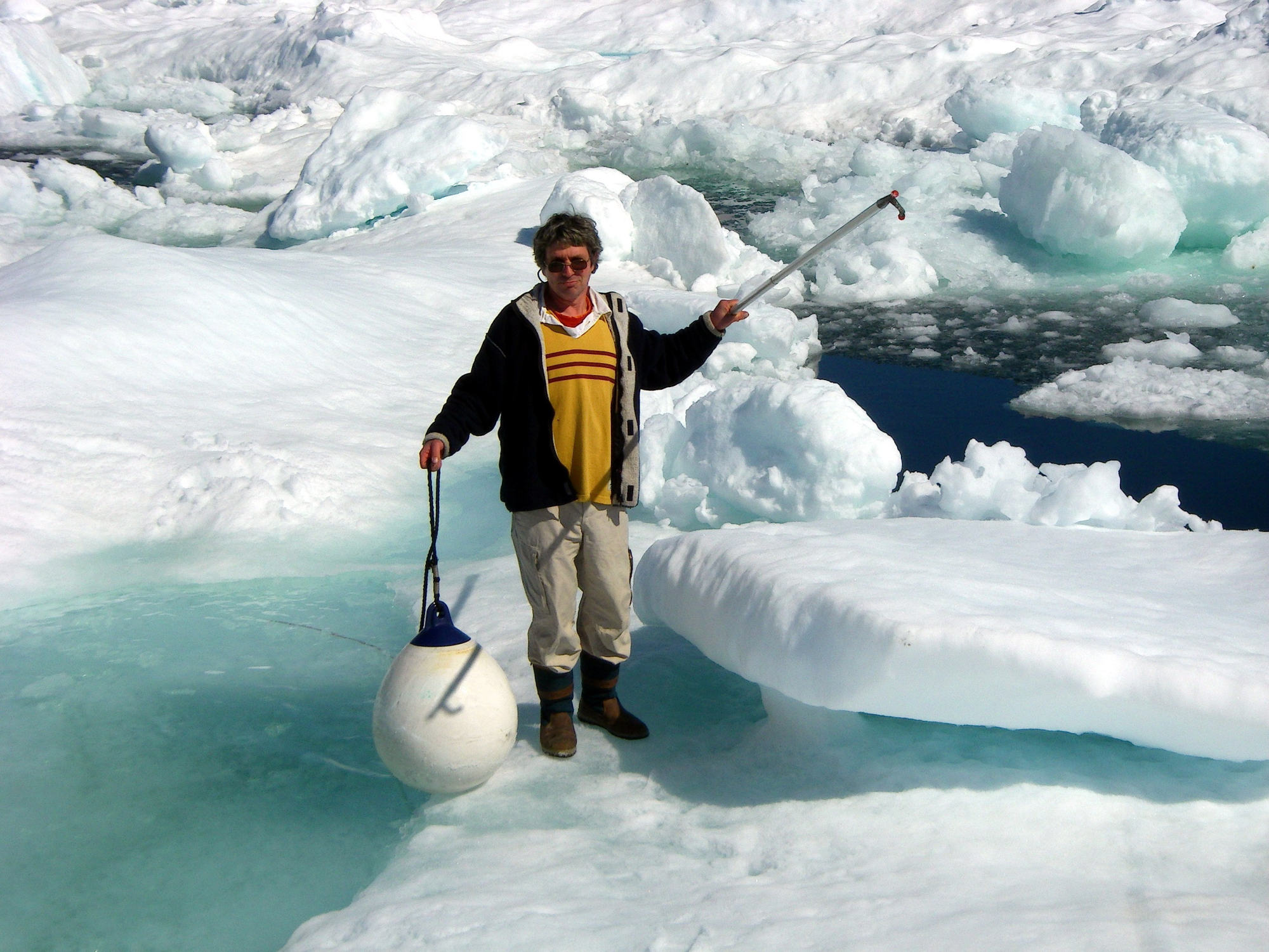 Sauvadet in the Arctic in 2008. Photo: Pierre Sauvadet