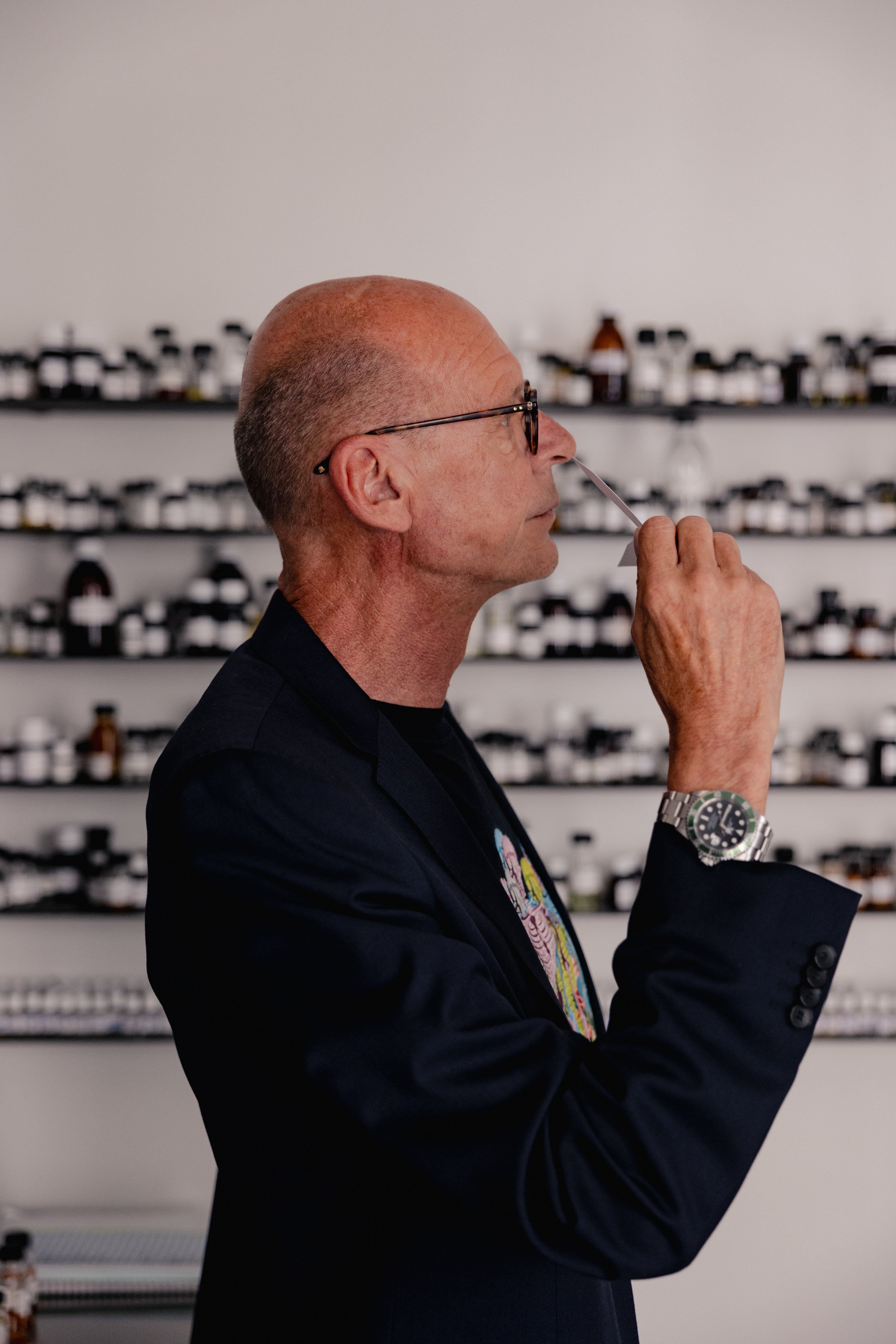 Perfumer Mark Buxton says putting on his favourite fragrance “gives me a smile on my face and energy”. Perfume makers like him believe certain smells can affect the body and mind, improve mood and prompt relaxation. Photo: Mark Buxton