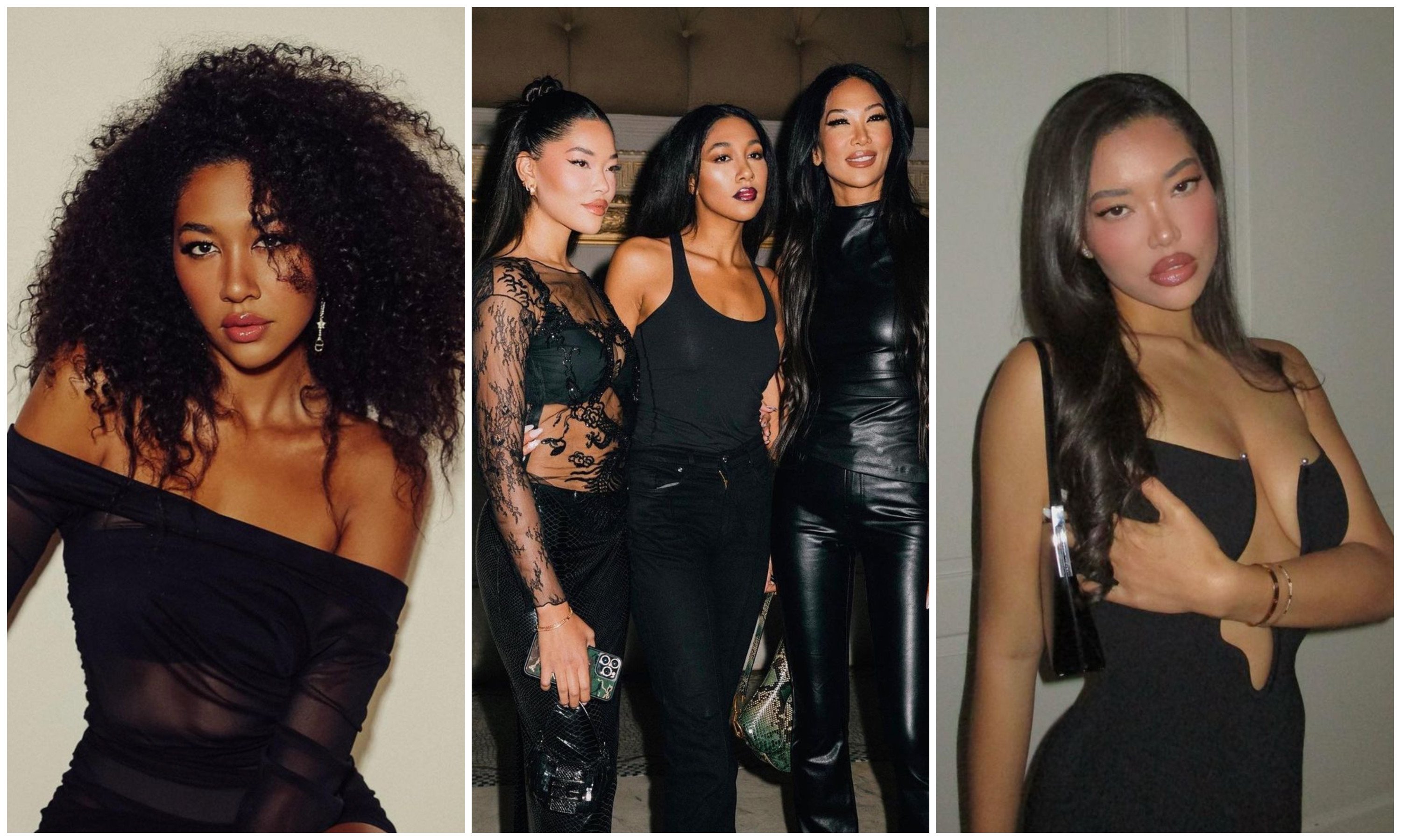 Aoki and Ming Lee Simmons are the daughters of fashion icon Kimora Lee Simmons and Def Jam founder Russell Simmons. Photos: @aokileesimmons, @kimoraleesimmons, @mingleesimmons/Instagram