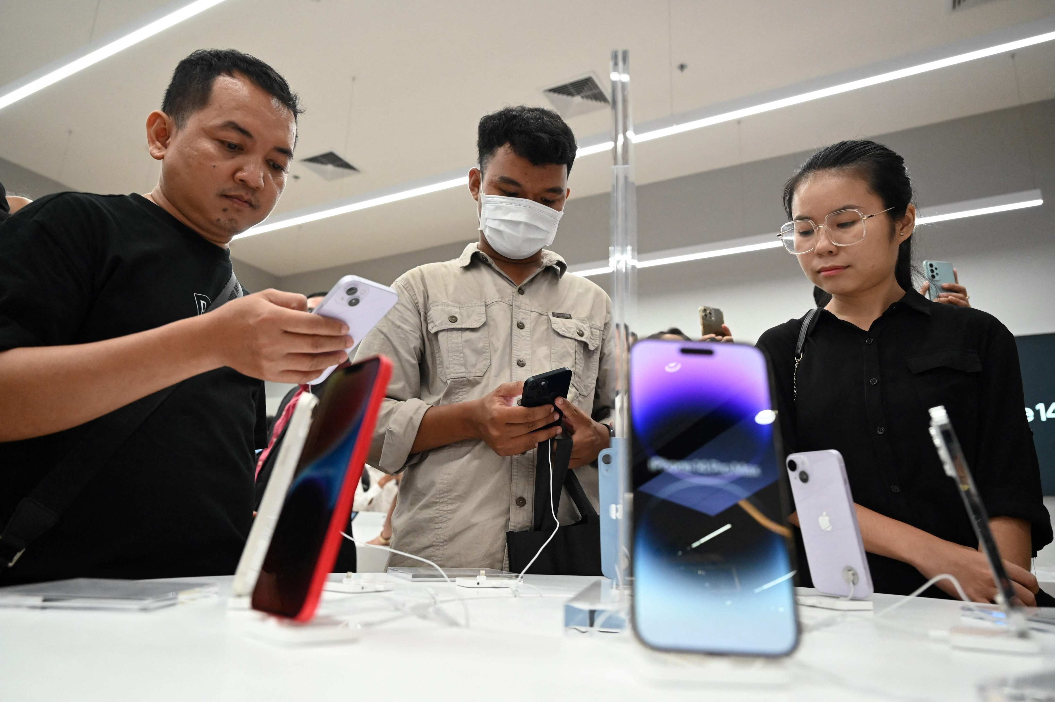 Apple set for tough test as it gears up for iPhone 15 launch in China. Photo: AFP 