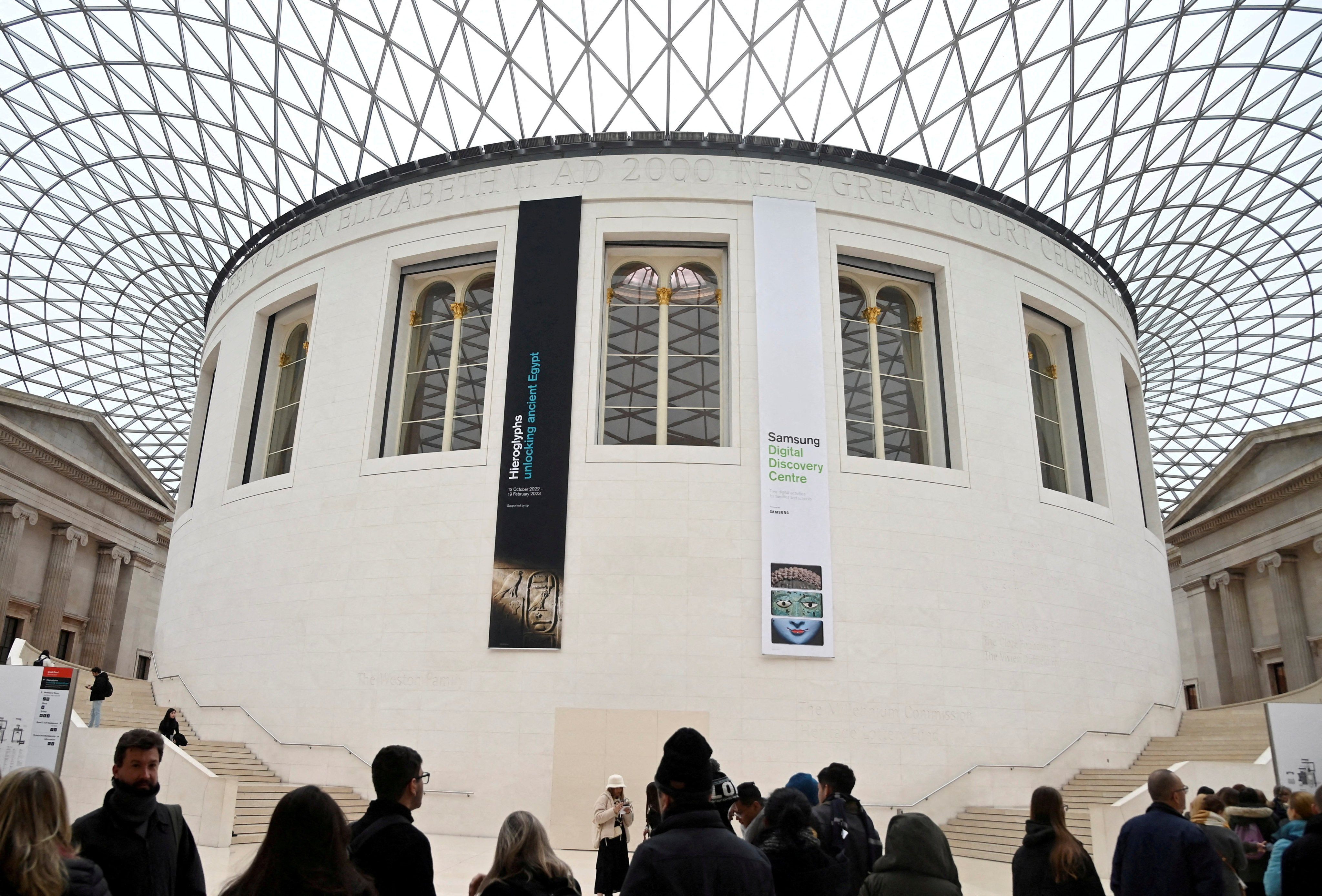 People visit the British Museum in London on January 25. Amid a theft scandal, there have been calls for the museum to return Chinese artefacts. Photo: Reuters
