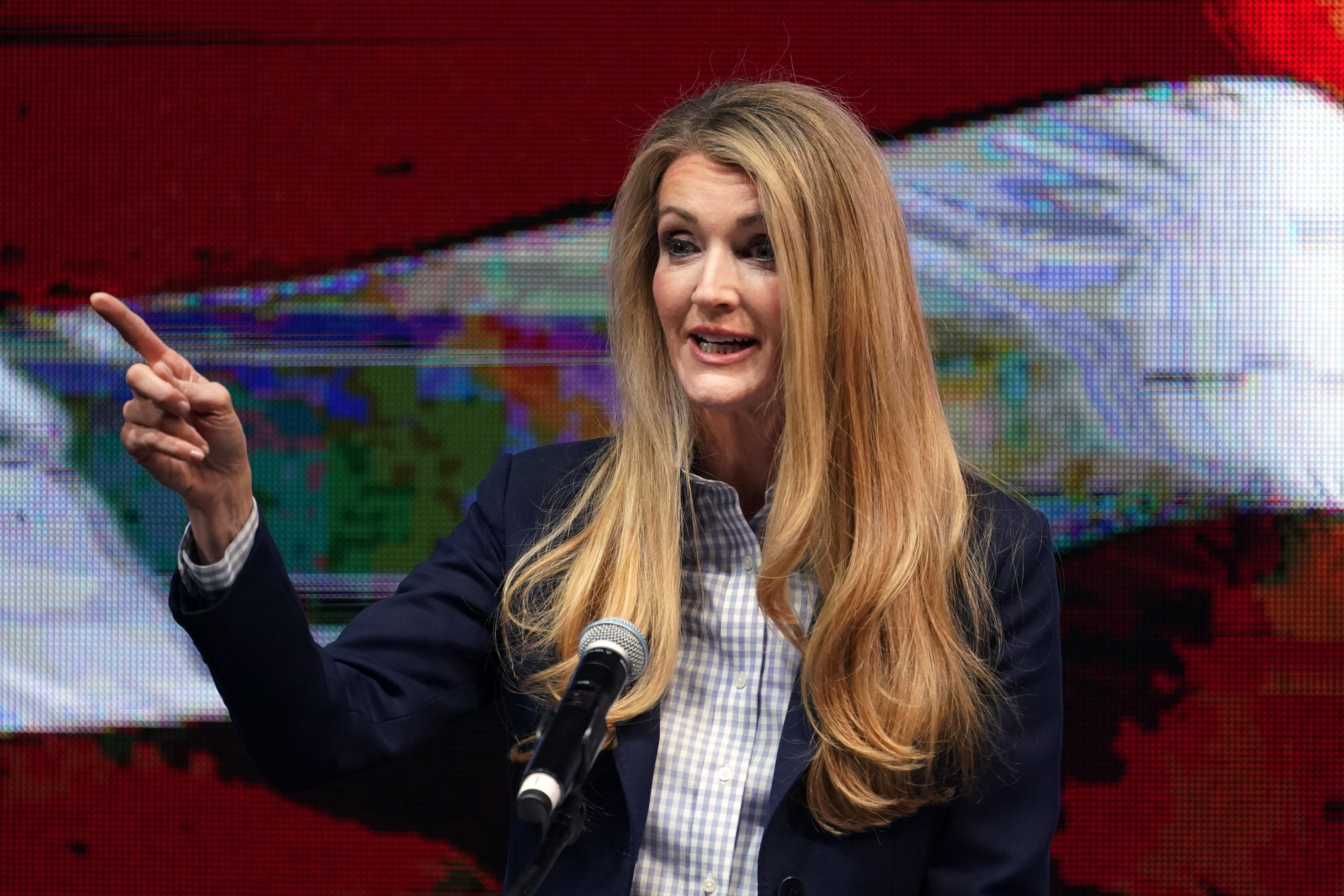 Senator Kelly Loeffler speaks during an election-night watch party in January 6, 2021. Photo: AP