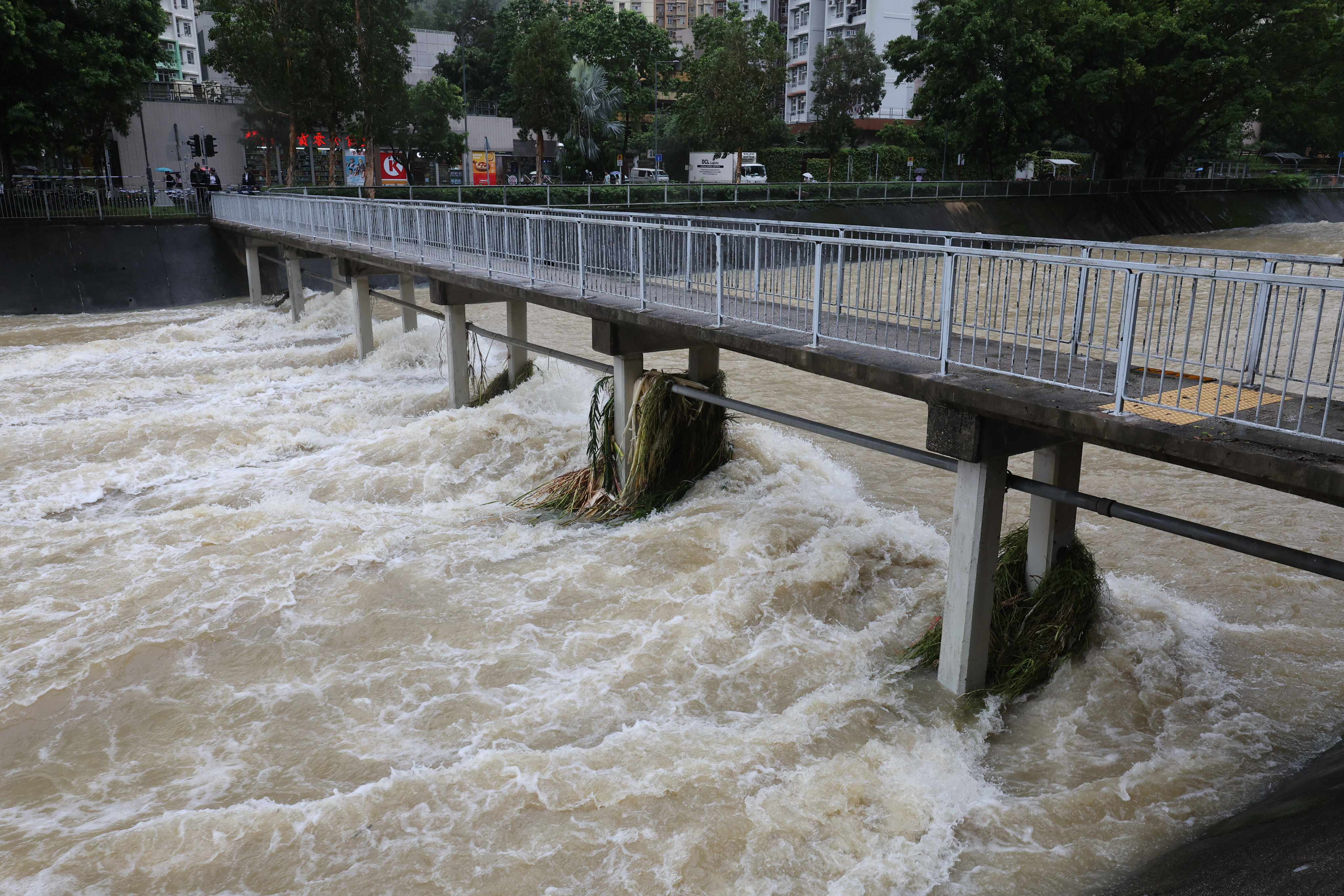 The man was reported missing as heavy rainfall struck Sha Tin and the rest of Hong Kong. Photo: Edmond So