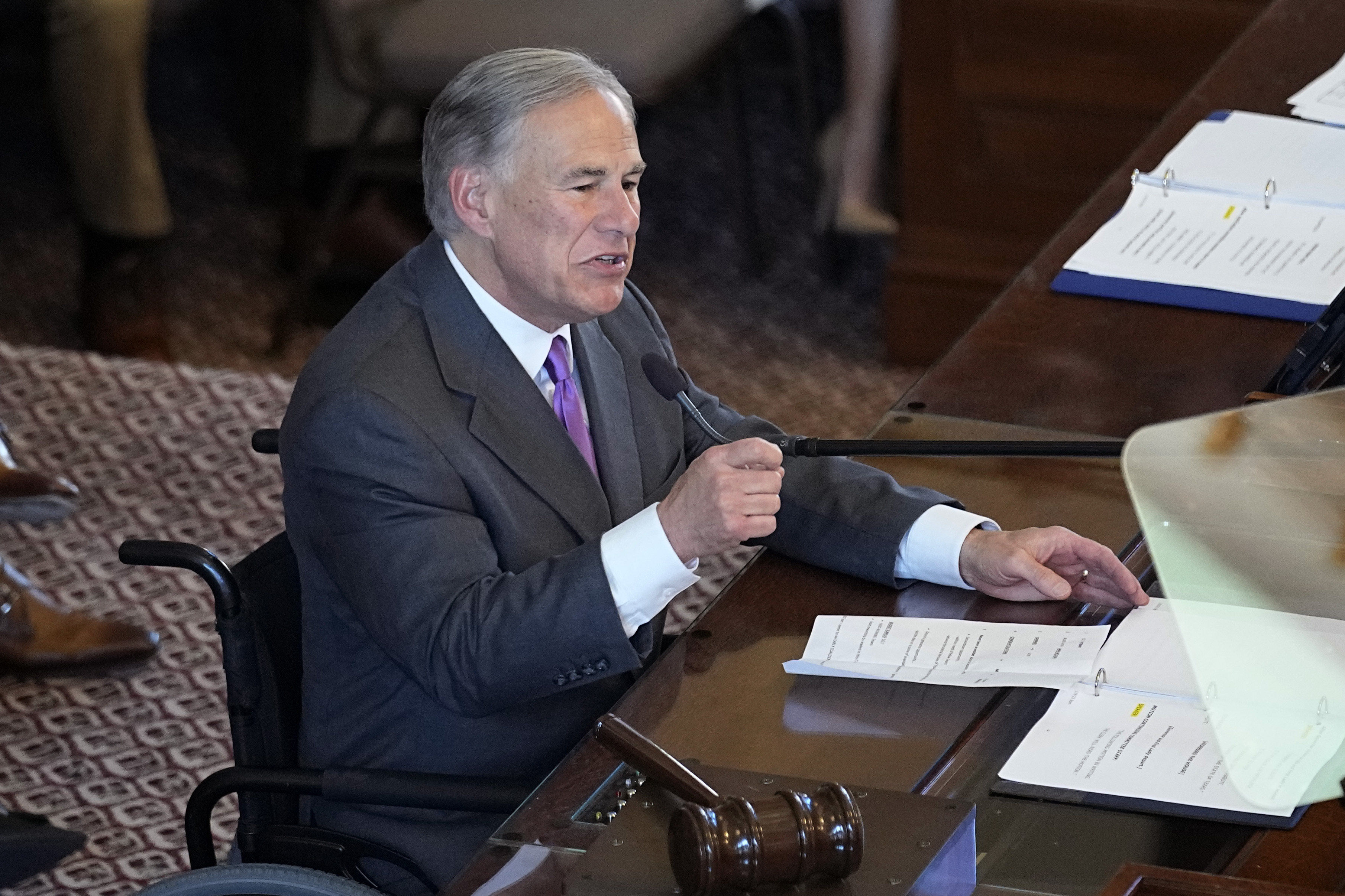 Texas Governor Greg Abbott has been a vocal advocate of banning the use of TikTok on state-issued devices and networks. Photo: AP