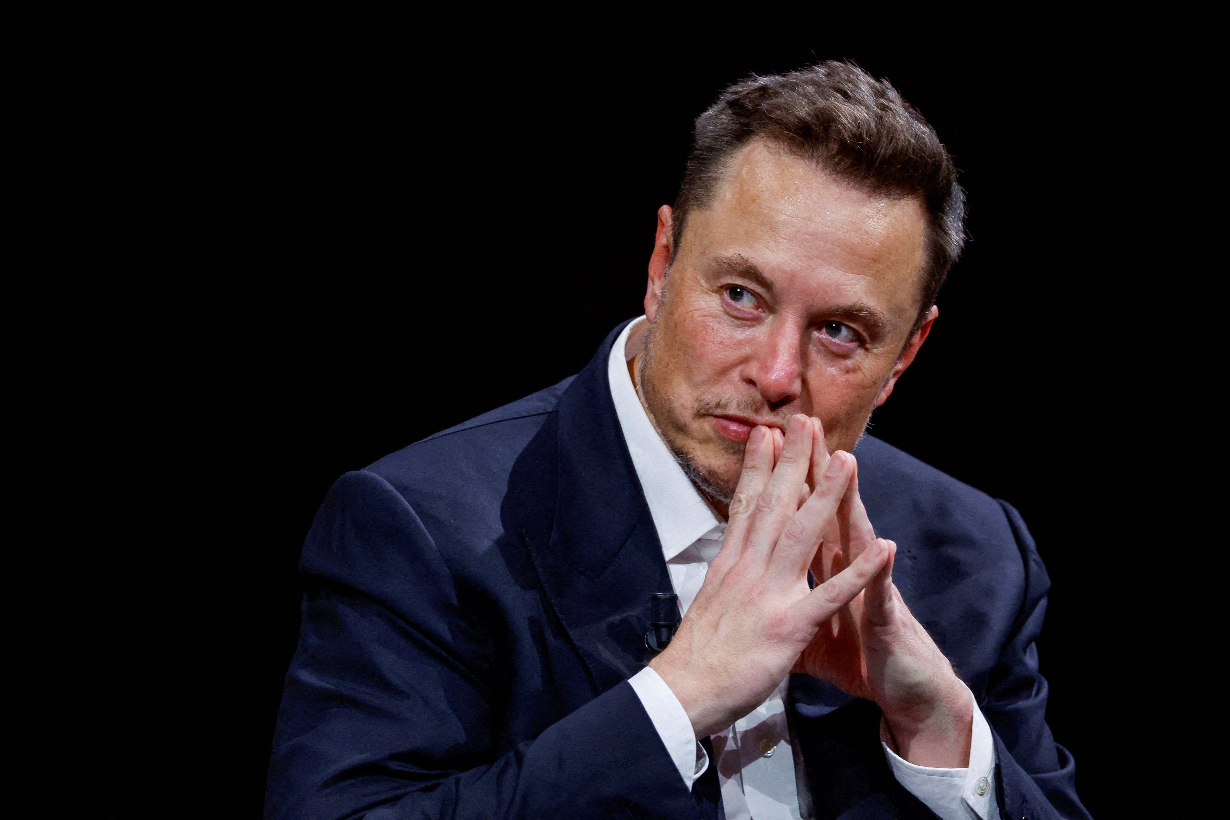 Elon Musk attends the Viva Technology conference in Paris, France in January. Photo: Reuters
