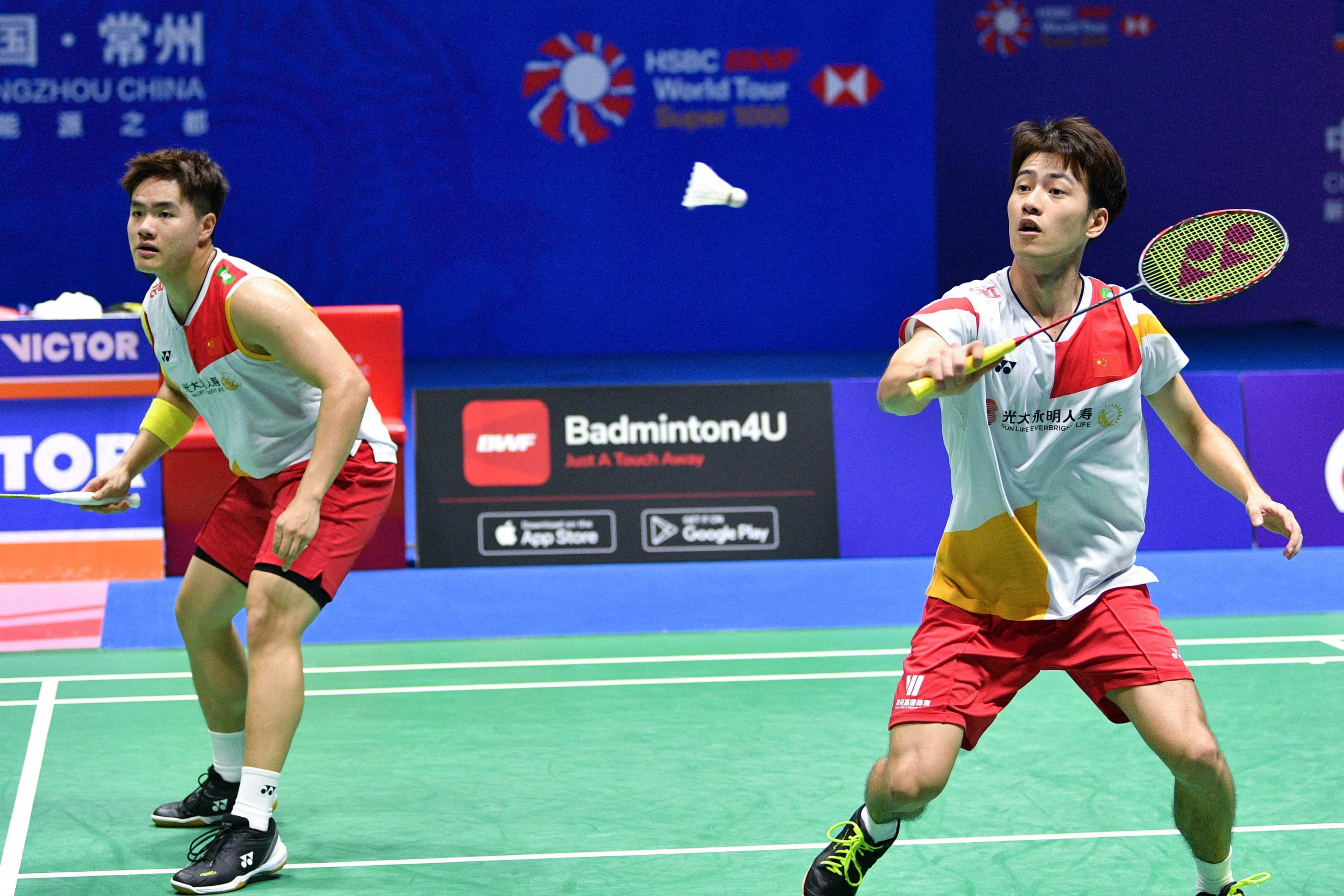 China’s Liang Weikeng and Chang beat Malaysia to win the doubles crown. Photo: AFP