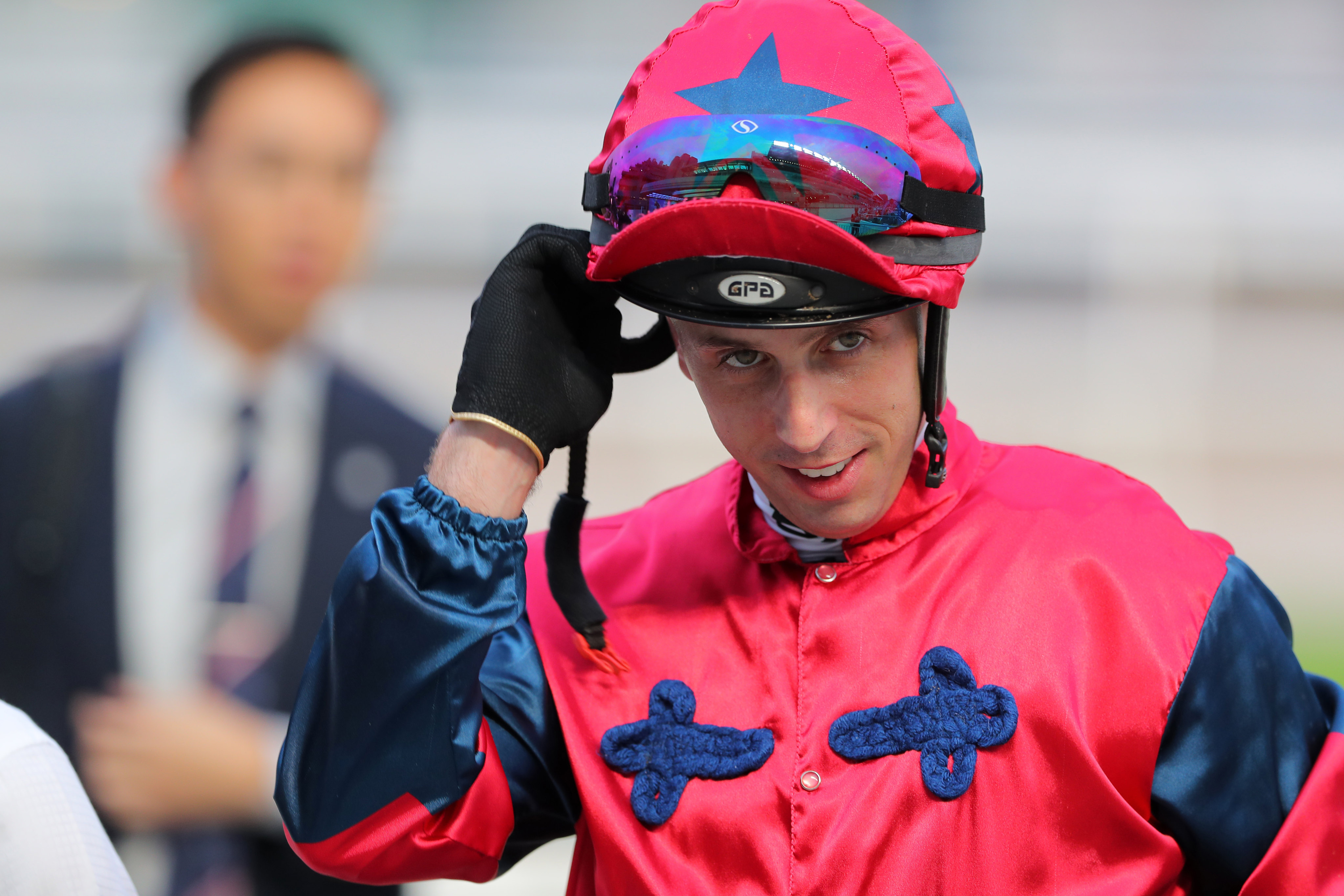 Brenton Avdulla returns to scale after The Golden Scenery’s Class Two Tai Mo Shan Handicap (1,400m) win at Sha Tin on Sunday. Photos: Kenneth Chan