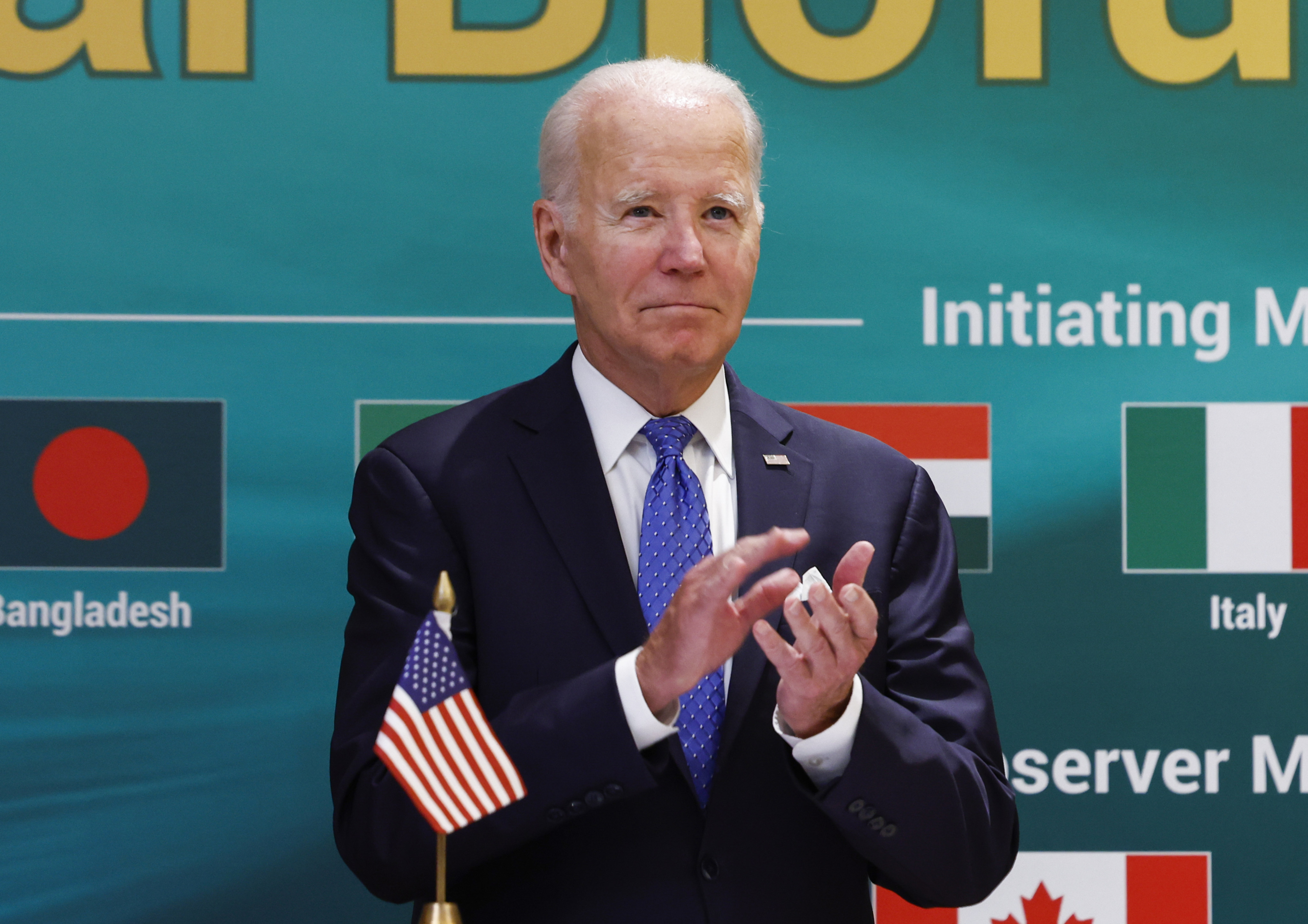 US President Joe Biden during the G20 summit in India. Photo: AP