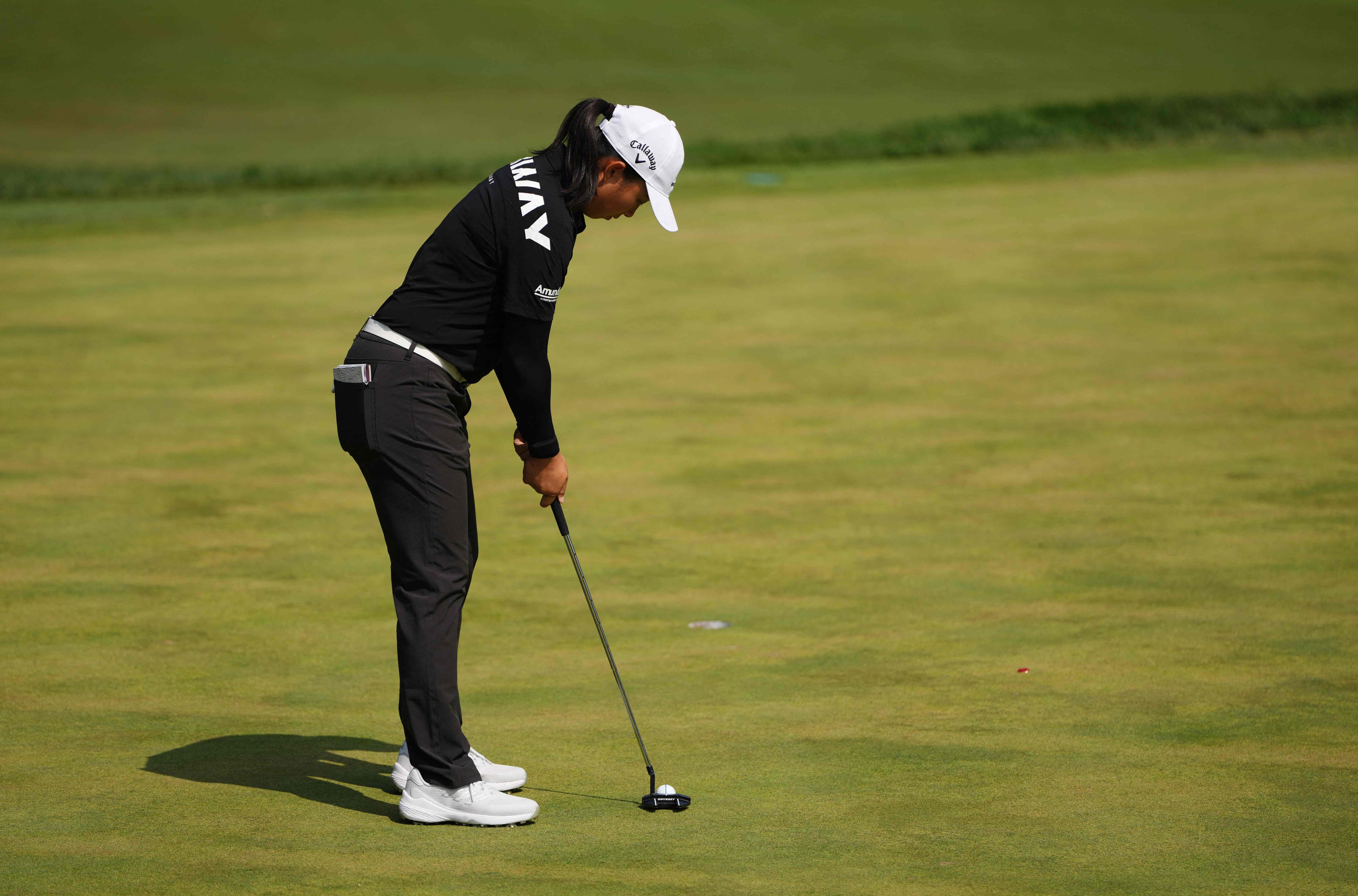 Yin Ruoning putts on the fourth green during the final round of the Kroger Queen City Championship at Kenwood Country Club in Cincinnati, Ohio on Sunday. Photo: Getty Images / AFP