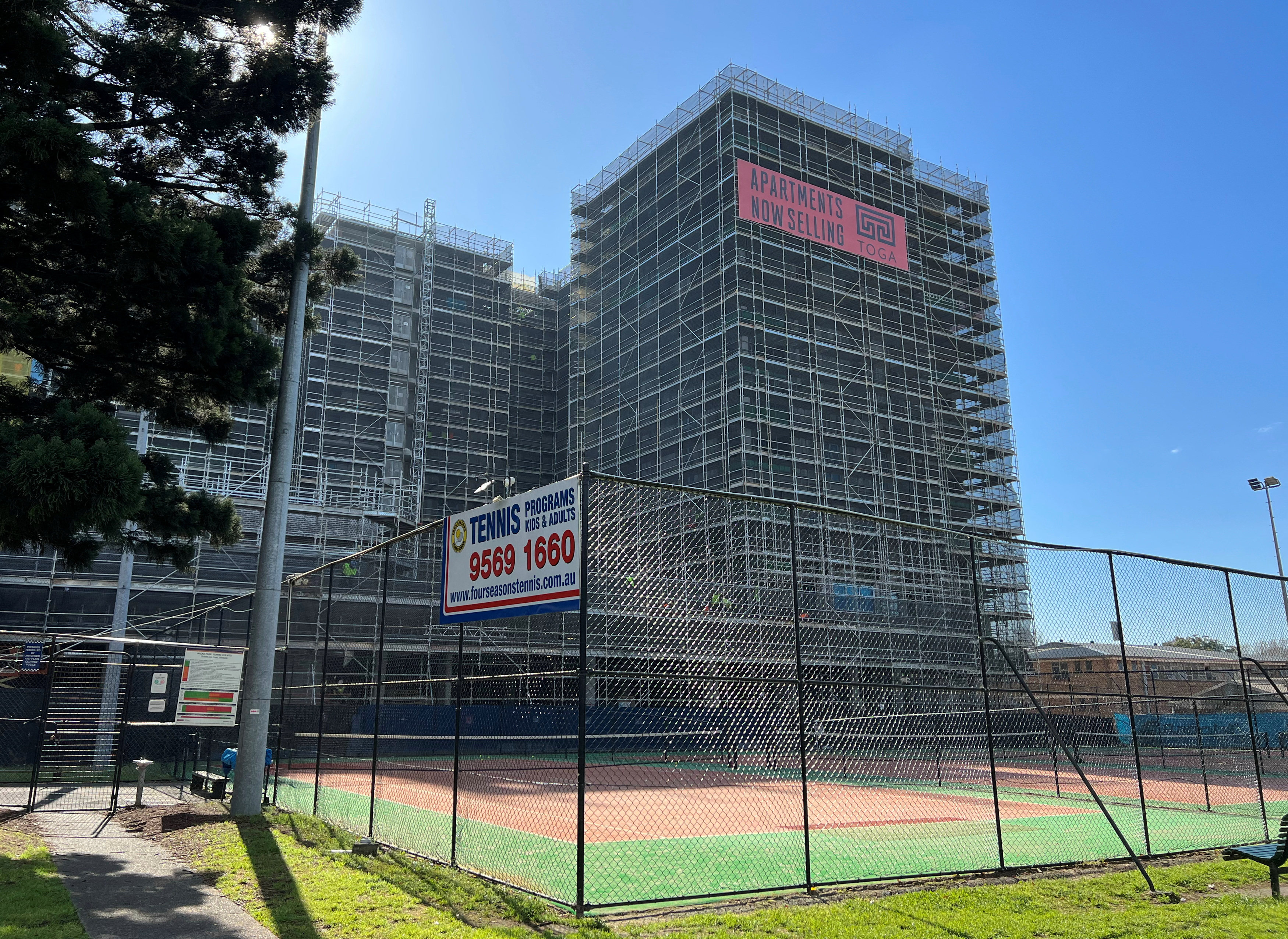 A multi-storey block of flats being constructed in Marrickville, Sydney, on August 29. Housing prices in Sydney have risen 8.8 per cent this year, defying months of gloom and broader economic conditions that would suggest a continued fall in prices. Photo: Reuters