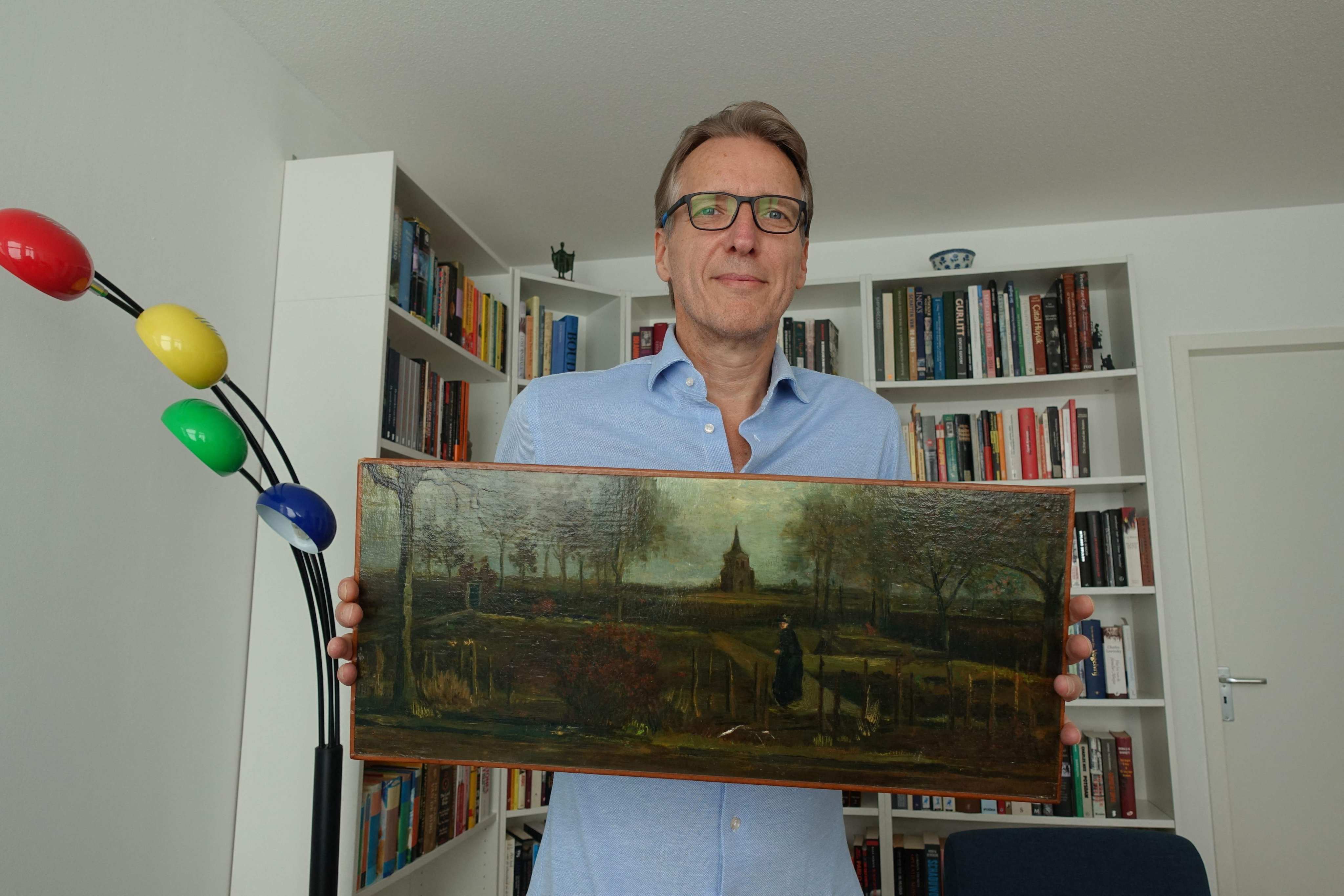 Arthur Brand has recovered a precious Vincent van Gogh painting that was stolen from a museum in a daring midnight heist during the coronavirus lockdown three-and-a-half years ago. Photo: Handout/Arthur Brand/AFP