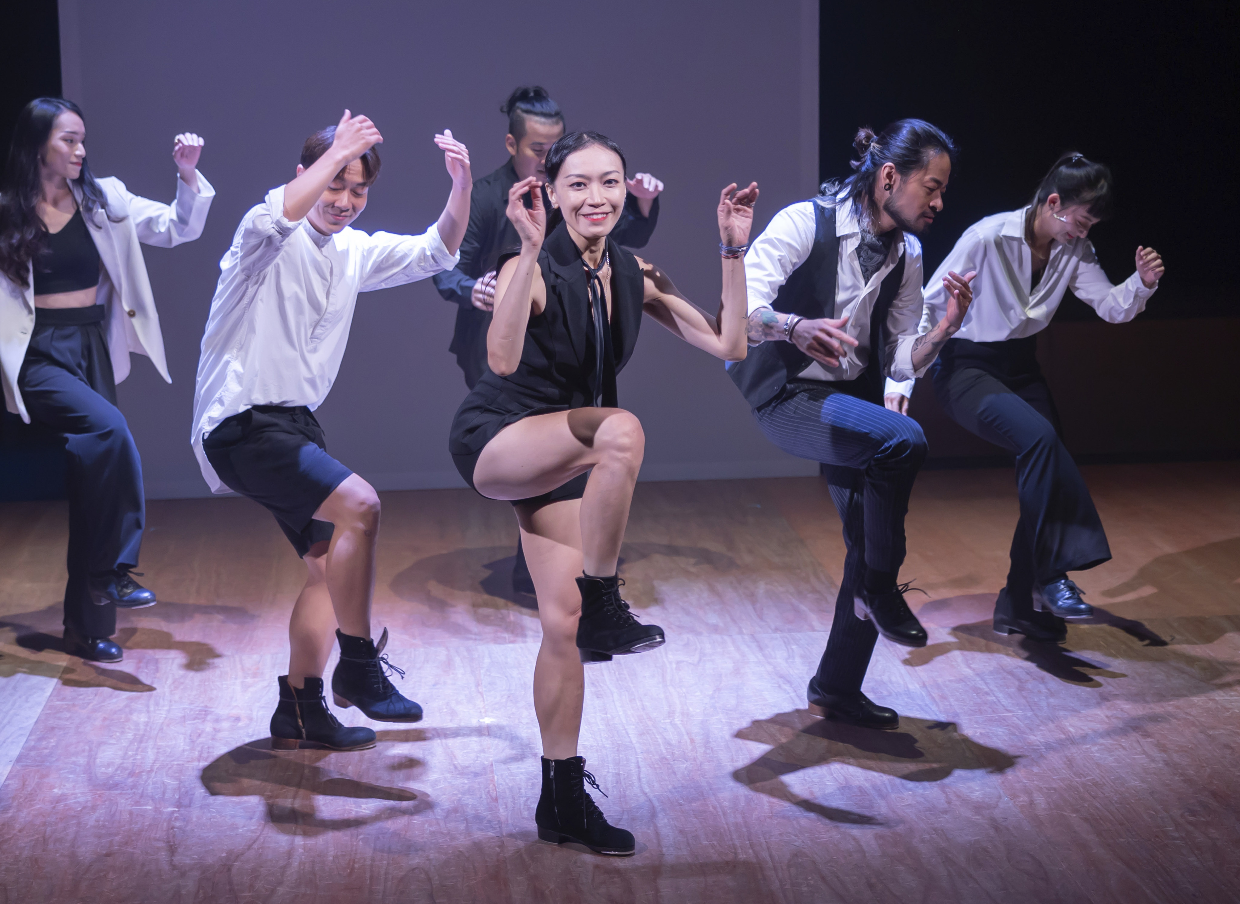 Taiwanese dance company Dance Works performs “I’ll Close My Eyes”, by Japanese choreographer Yuji Uragami, at the 10th Hong Kong Tap Festival, a celebration of tap dancing. Photo: Dicky Wong
