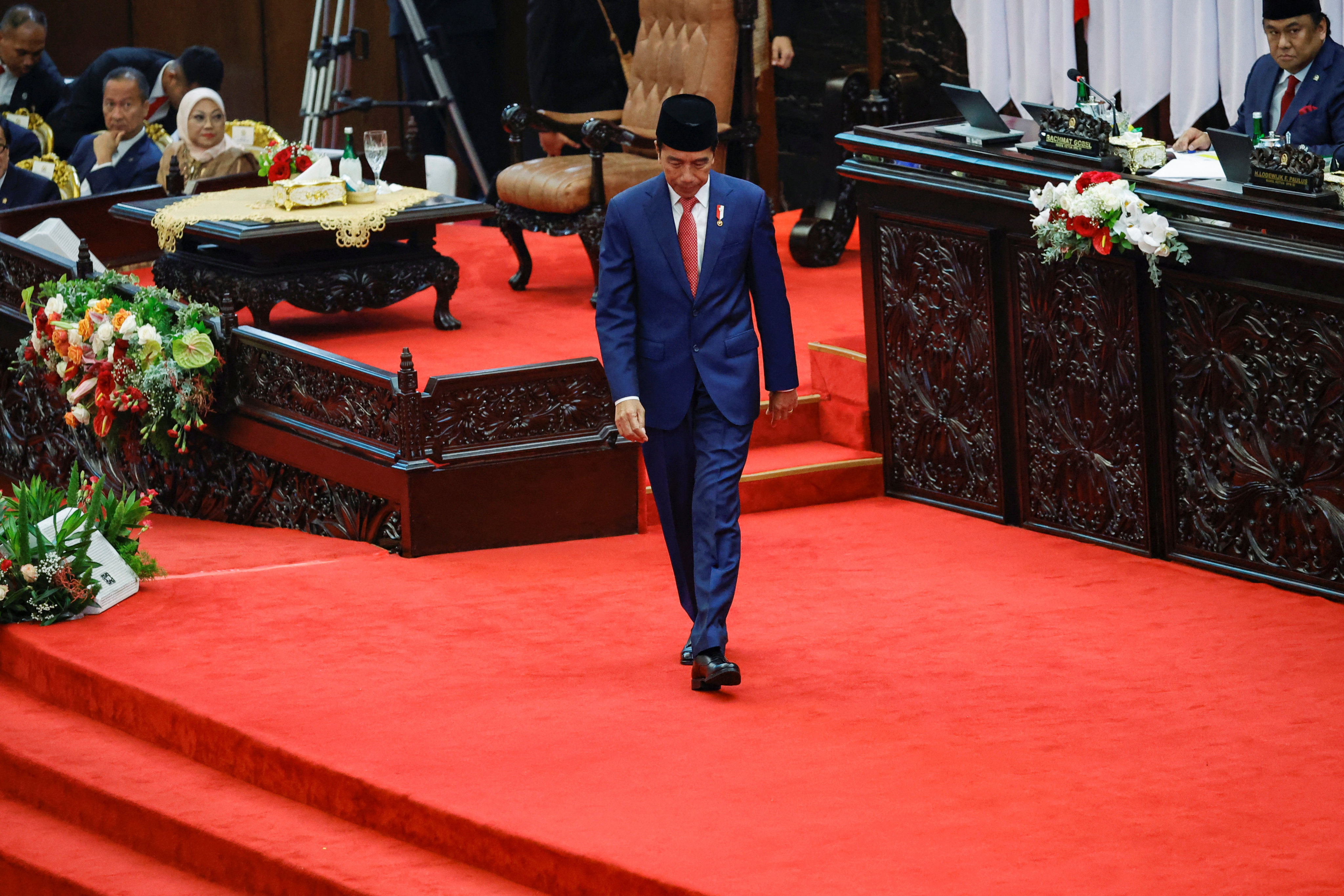 Indonesian President Joko Widodo at the parliament building in Jakarta. Riots could have been avoided if the details of the relocation package were conveyed clearly to residents, he said. Photo: Reuters
