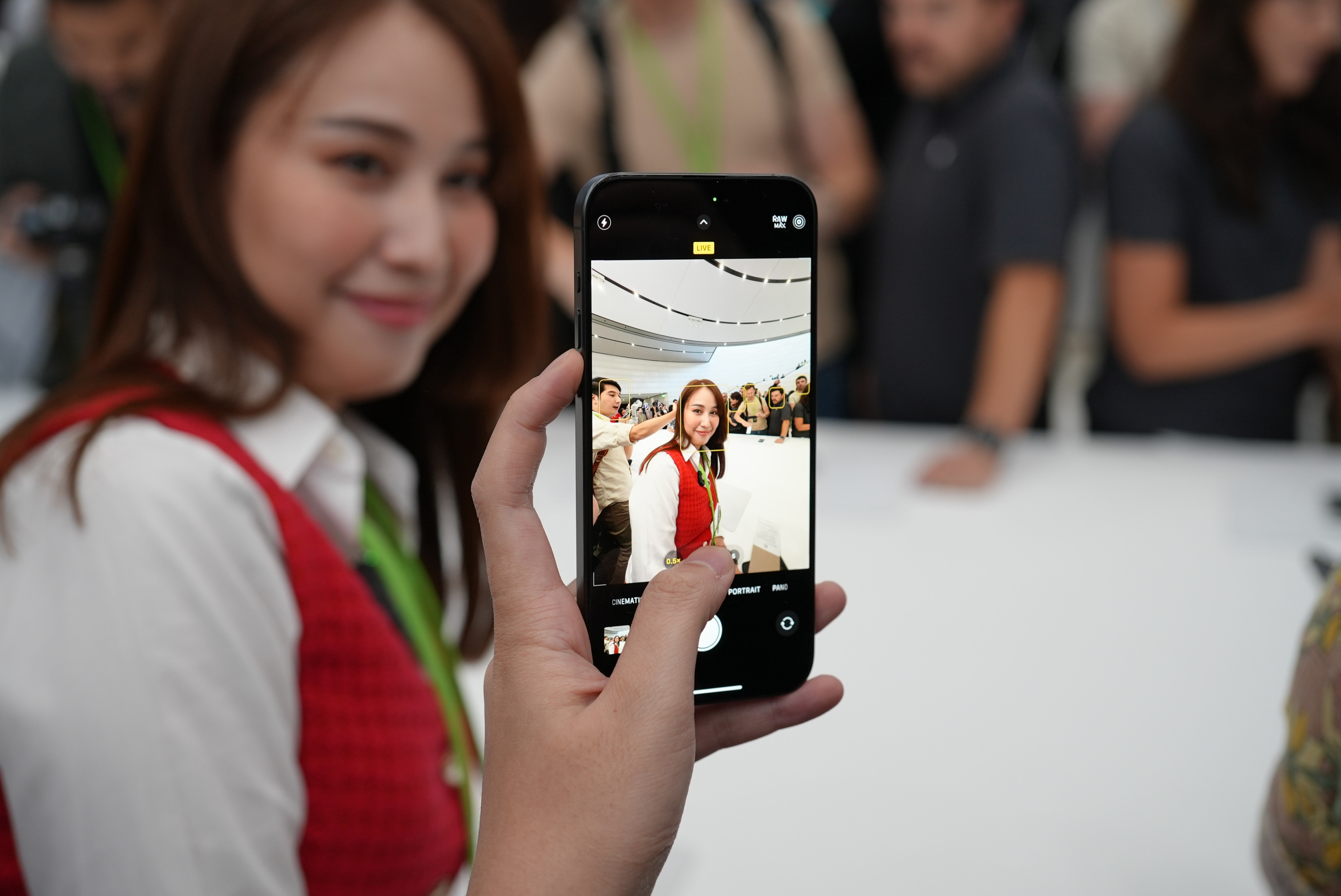 The Apple iPhone 15 Pro Max (pictured) will draw power users with its new 5X zoom camera. The top-of-the-line model, and other iPhone 15s, come with Apple’s newest operating system, IOS 17, and, in a big change, USB-C charging ports instead of Lightning. Photo: Ben Sin