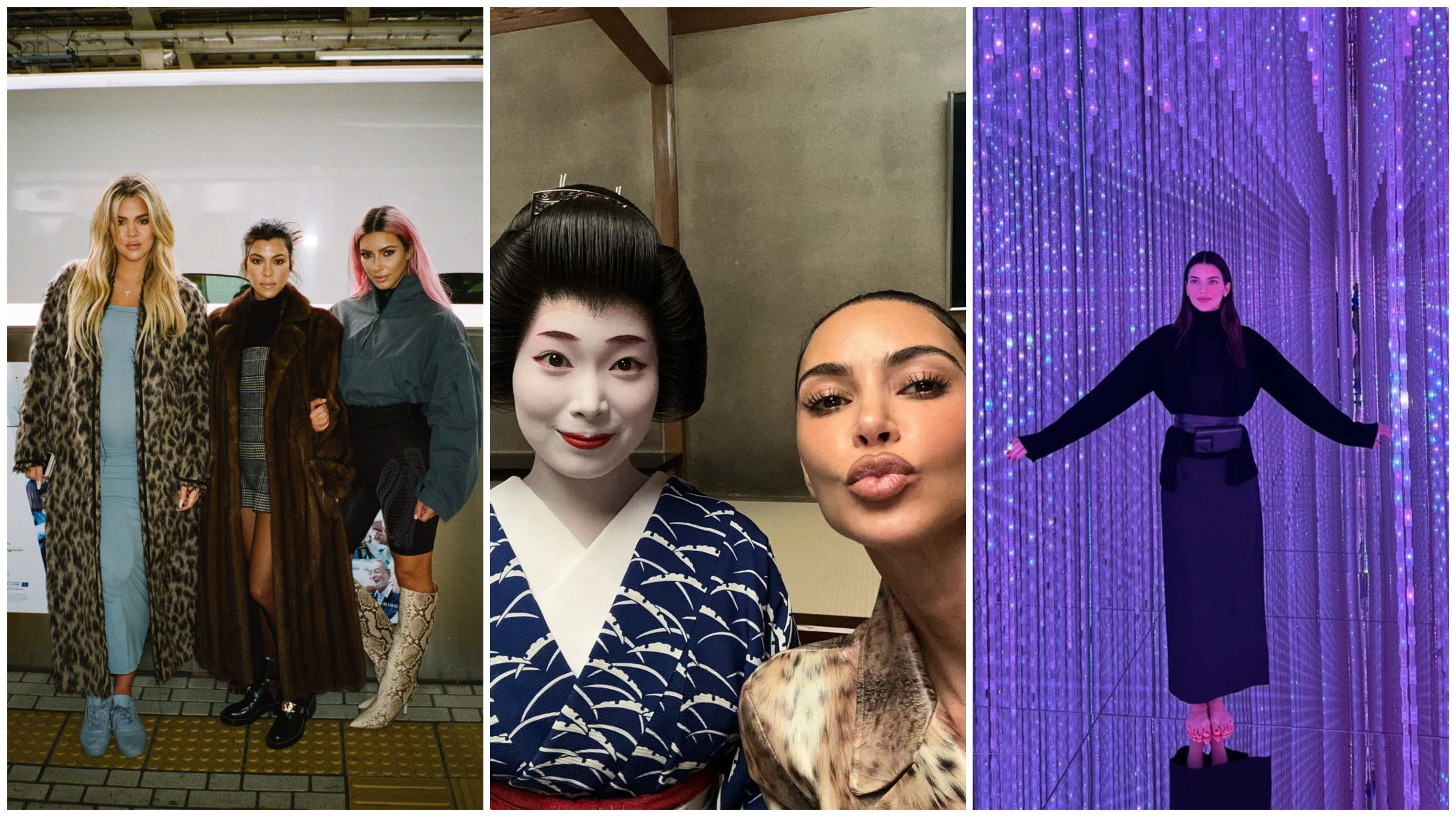 Khloé, Kourtney and Kim Kardashian and Kendall Jenner have all been to Japan at least once. Photos: @kourtneykardash, @kimkardashian, @kendalljenner/Instagram