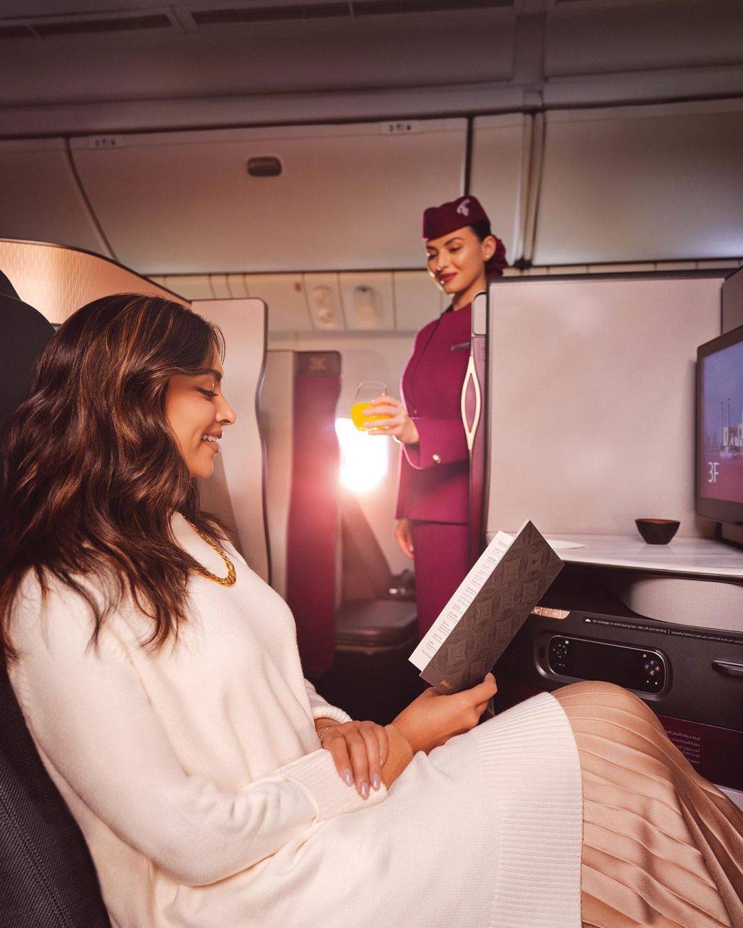 Qatar Airways has been voted world’s best business class multiple times, most recently in 2023. Photos: @qatarairways/Instagram