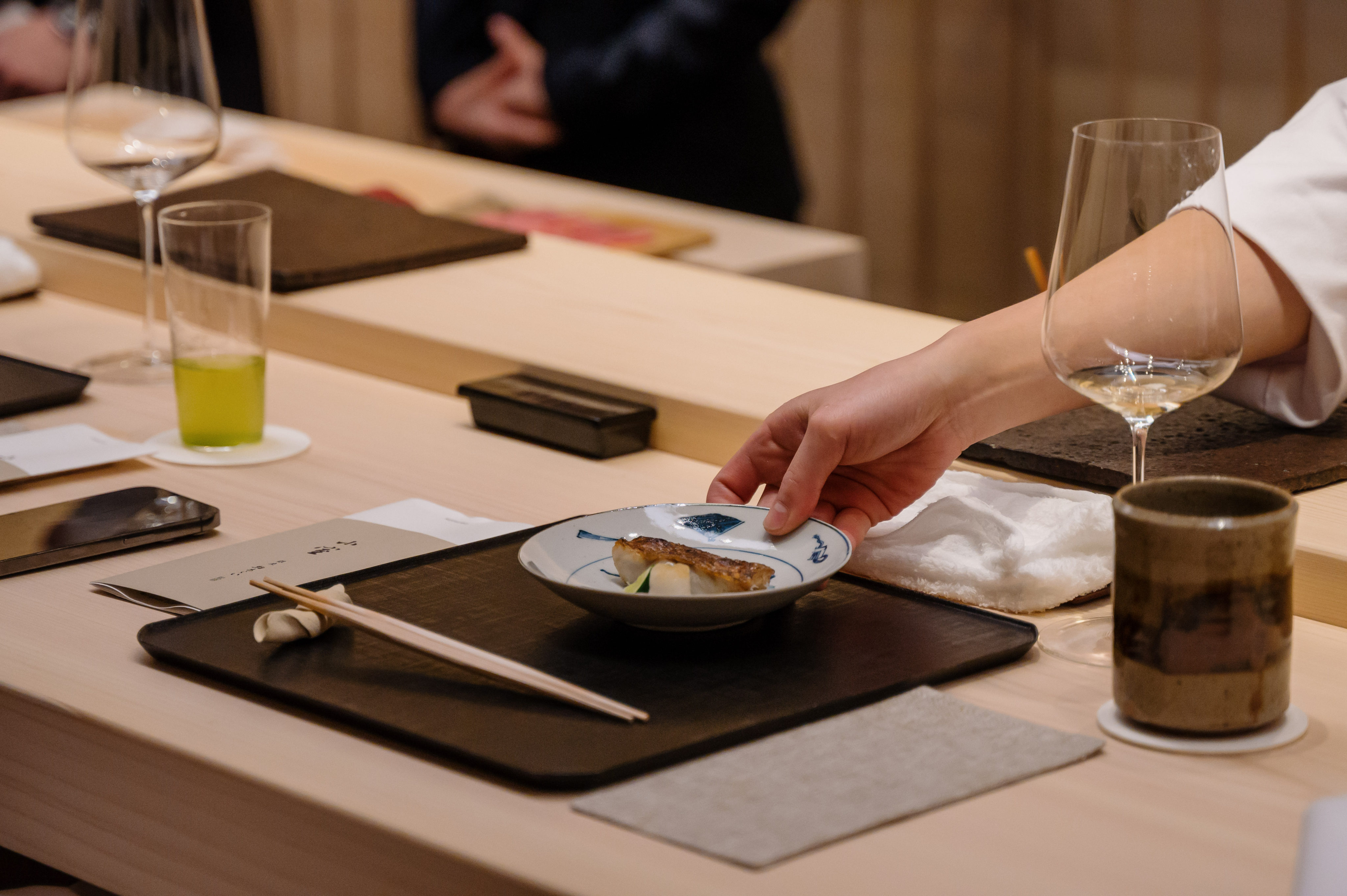 Sushi restaurant Komuro was born of the founders’ vision of creating a small, intimate dining destination. Equally as important to the team in the long term is developing its own sushi style that incorporates more Chinese elements. Photo: Komuro